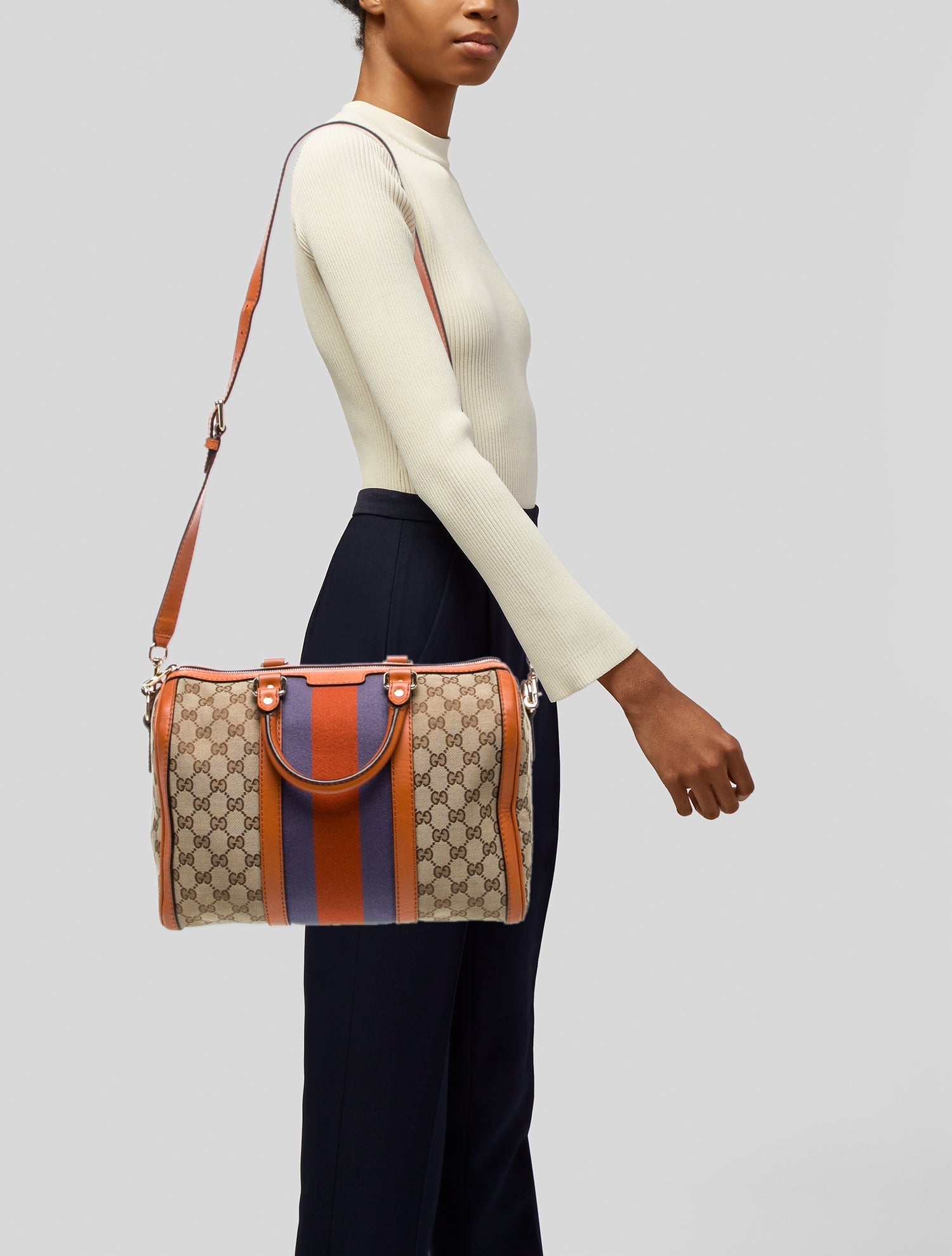 Gucci GG Canvas Boston Medium