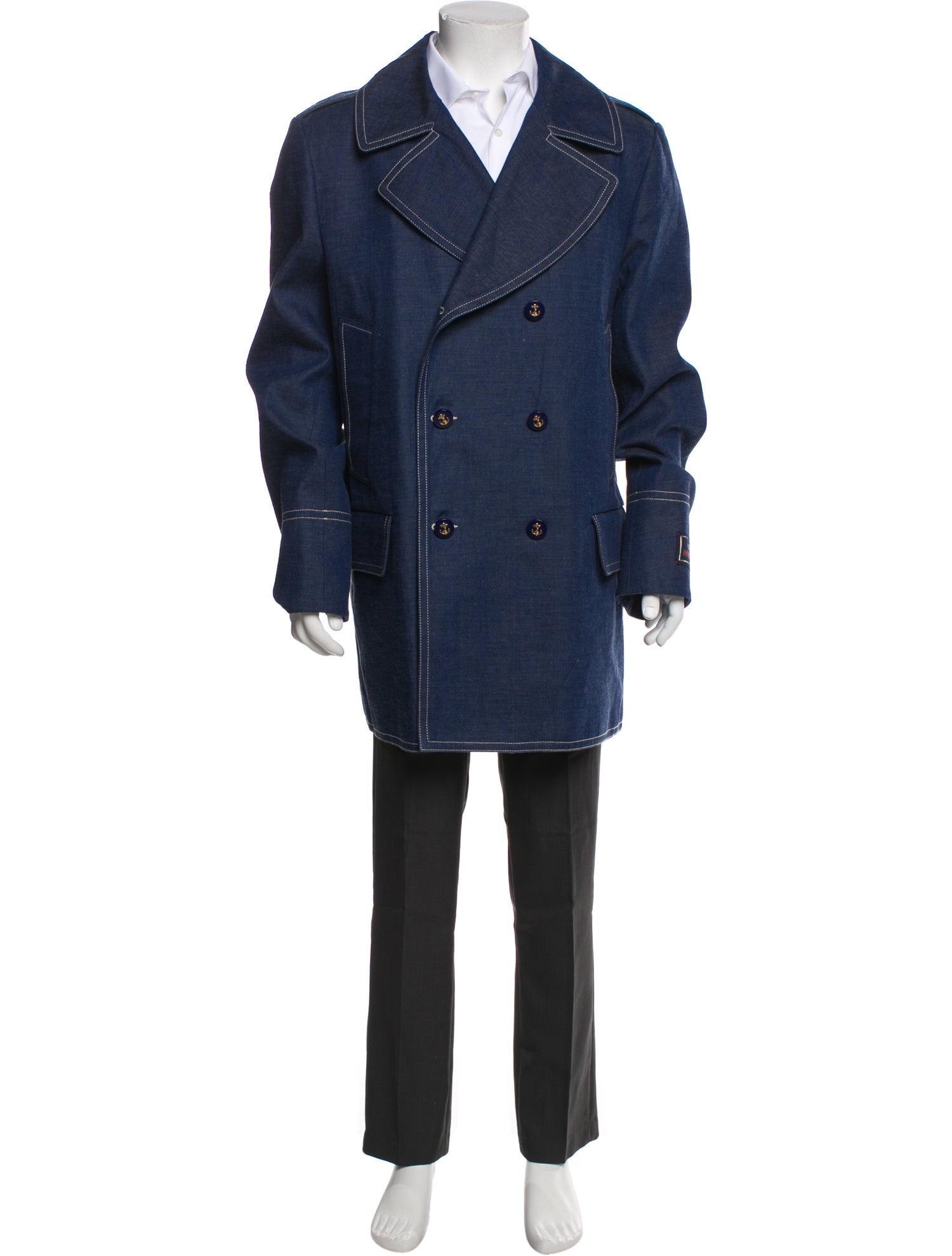 Gucci 2023 Web Accent Overcoat