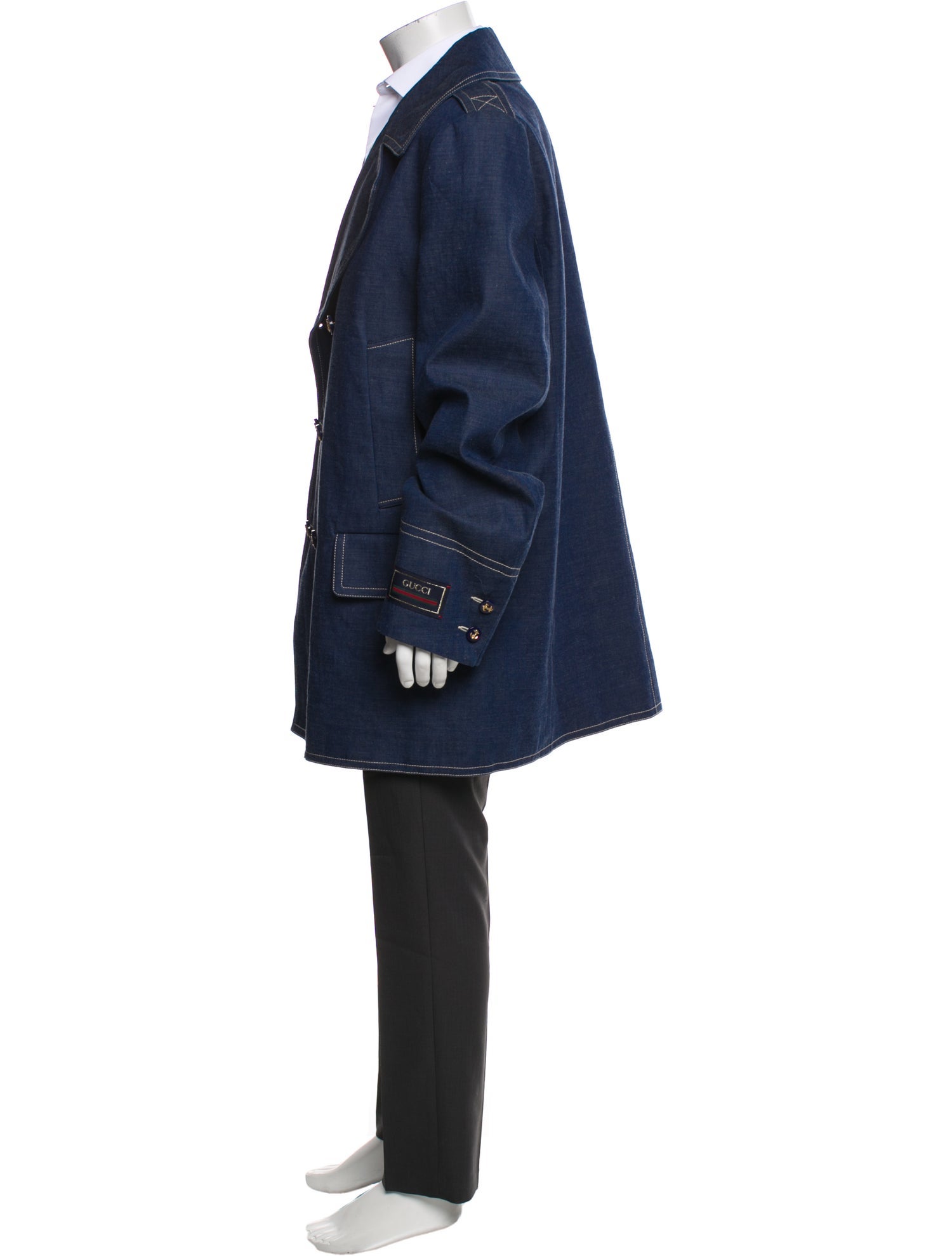 Gucci 2023 Web Accent Overcoat