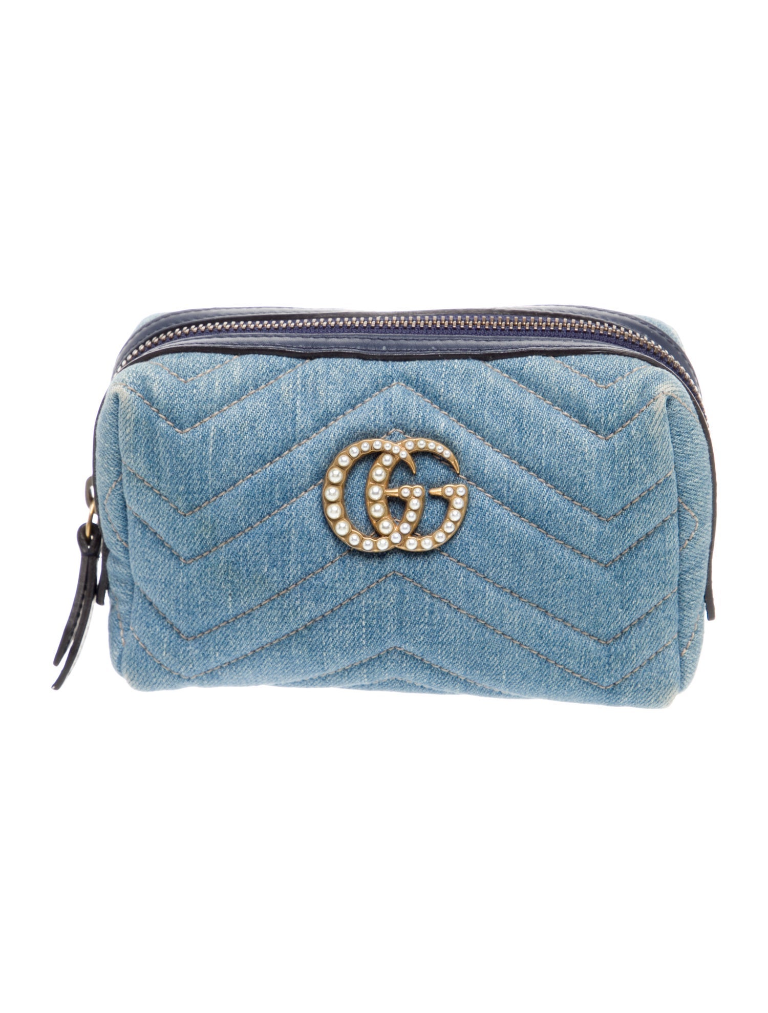 Gucci Denim Cosmetic Pouch