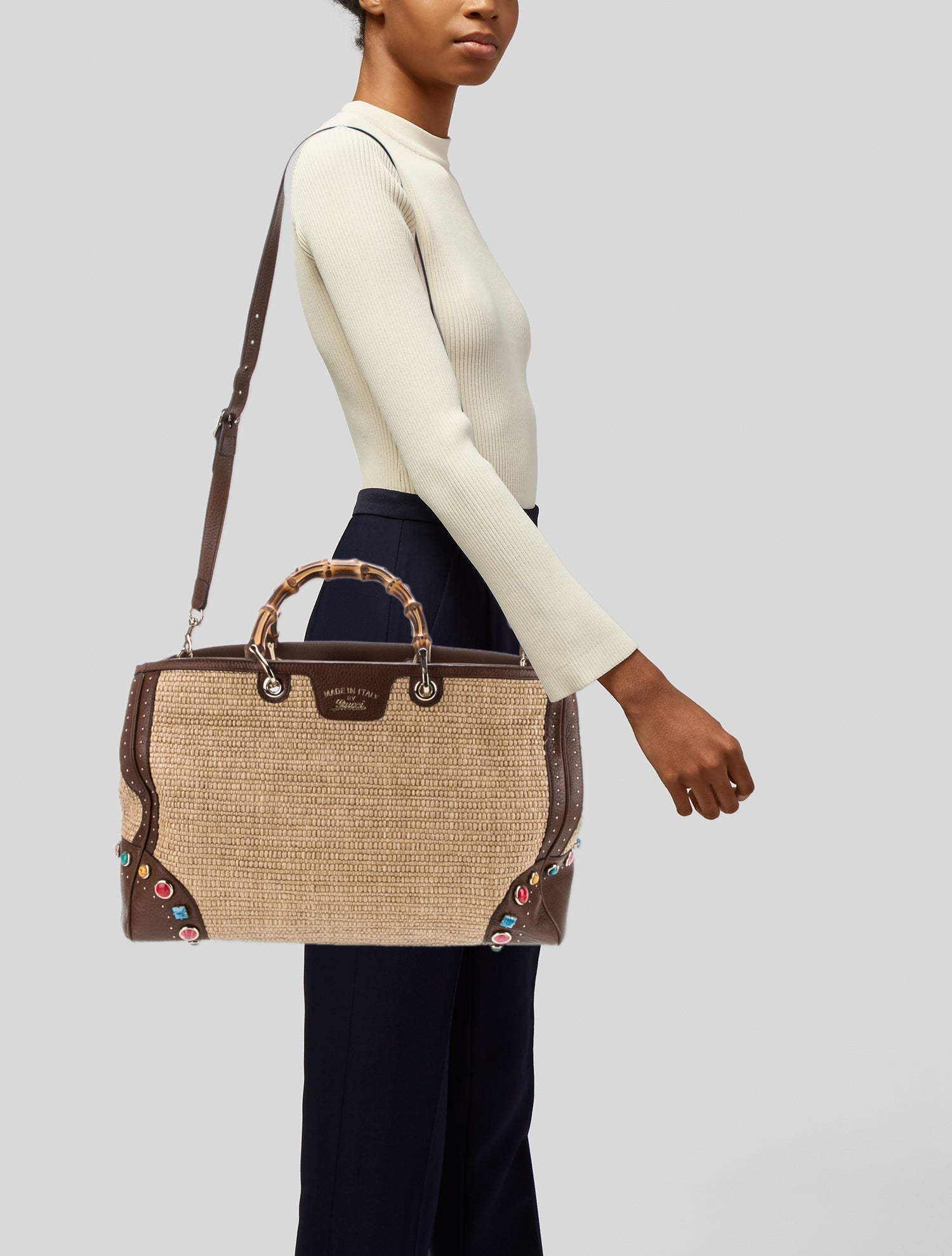 Gucci Bamboo Bamboo Shopper Large