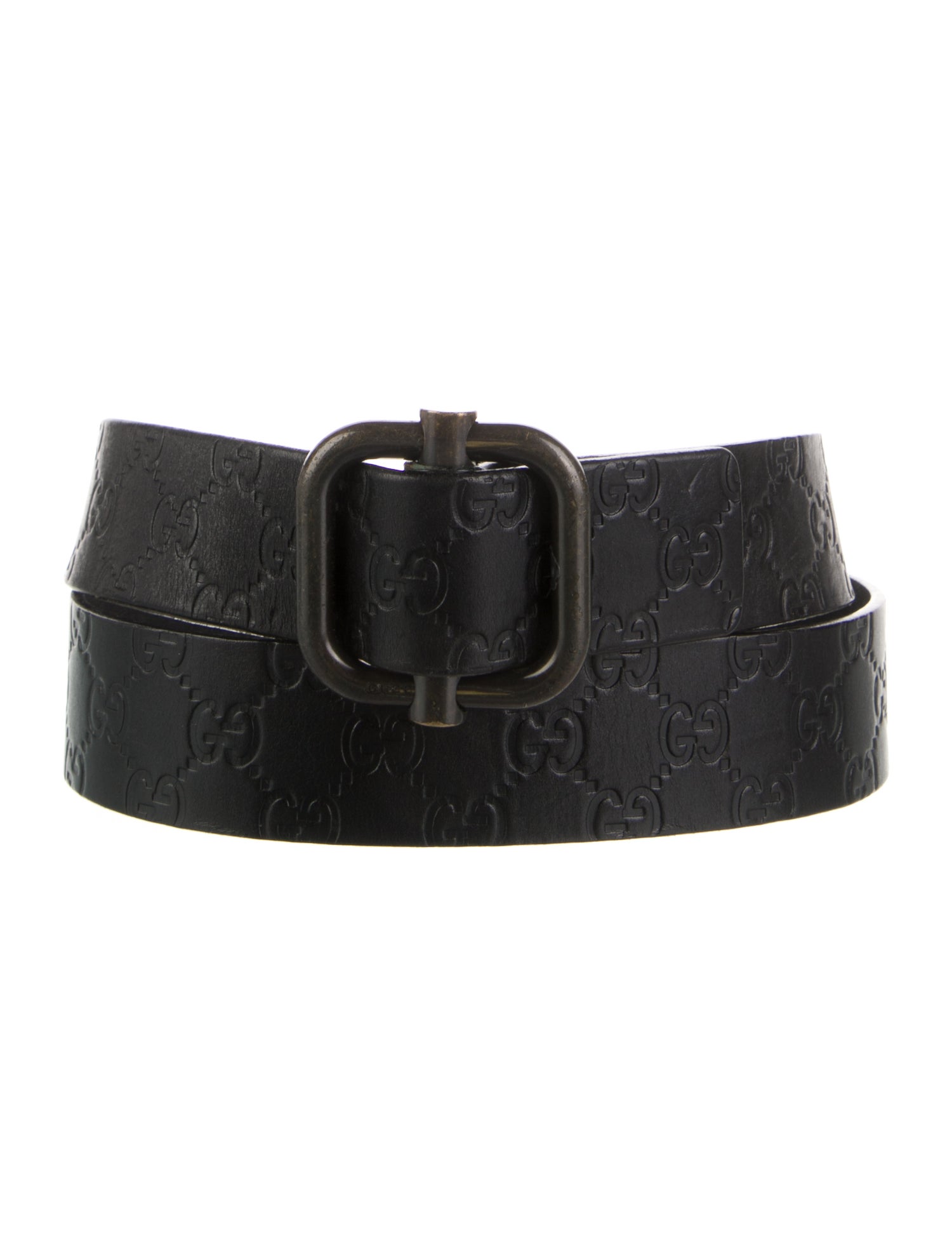 Gucci Embossed Leather Belt