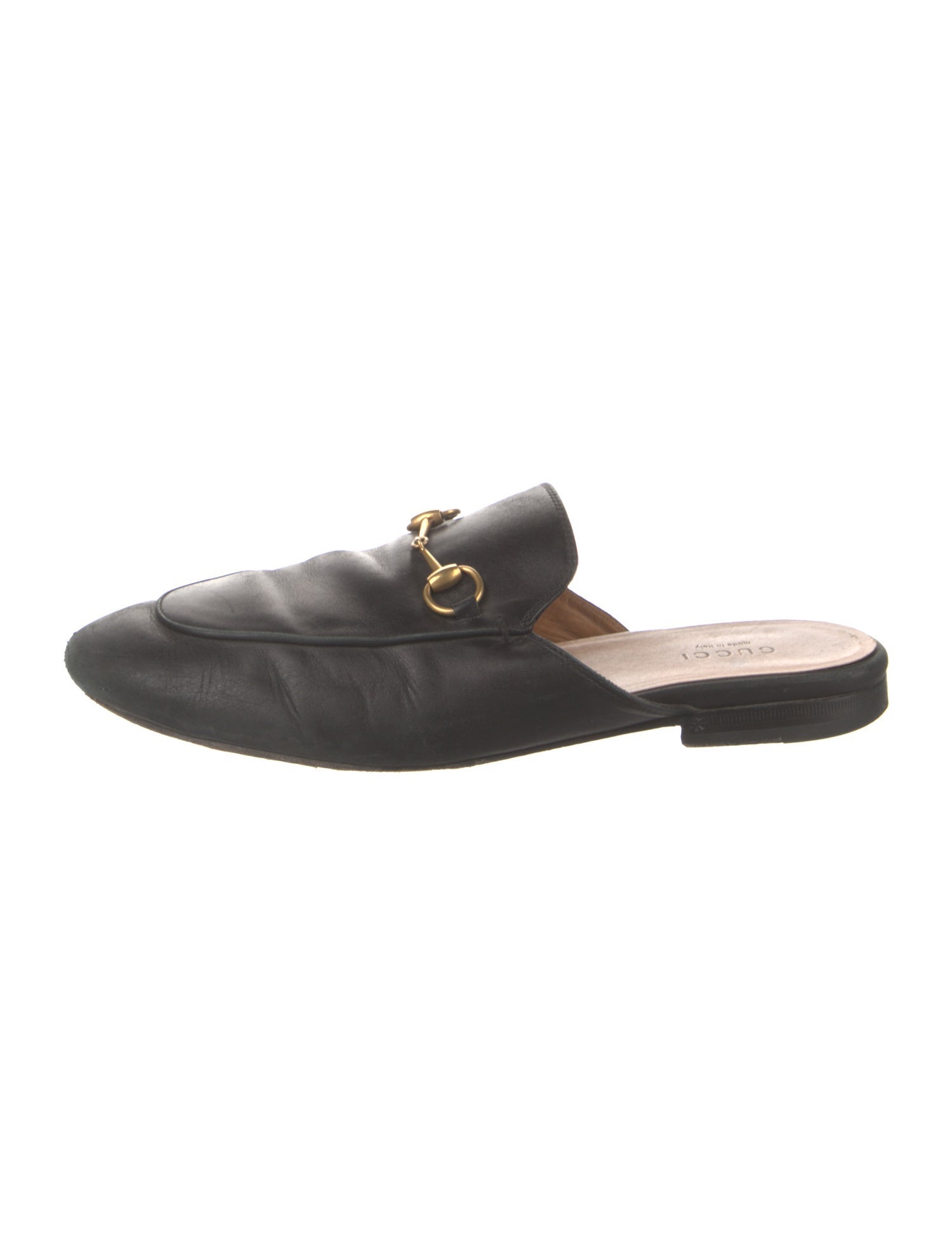 Gucci 1955 Horsebit Accent Leather Mules