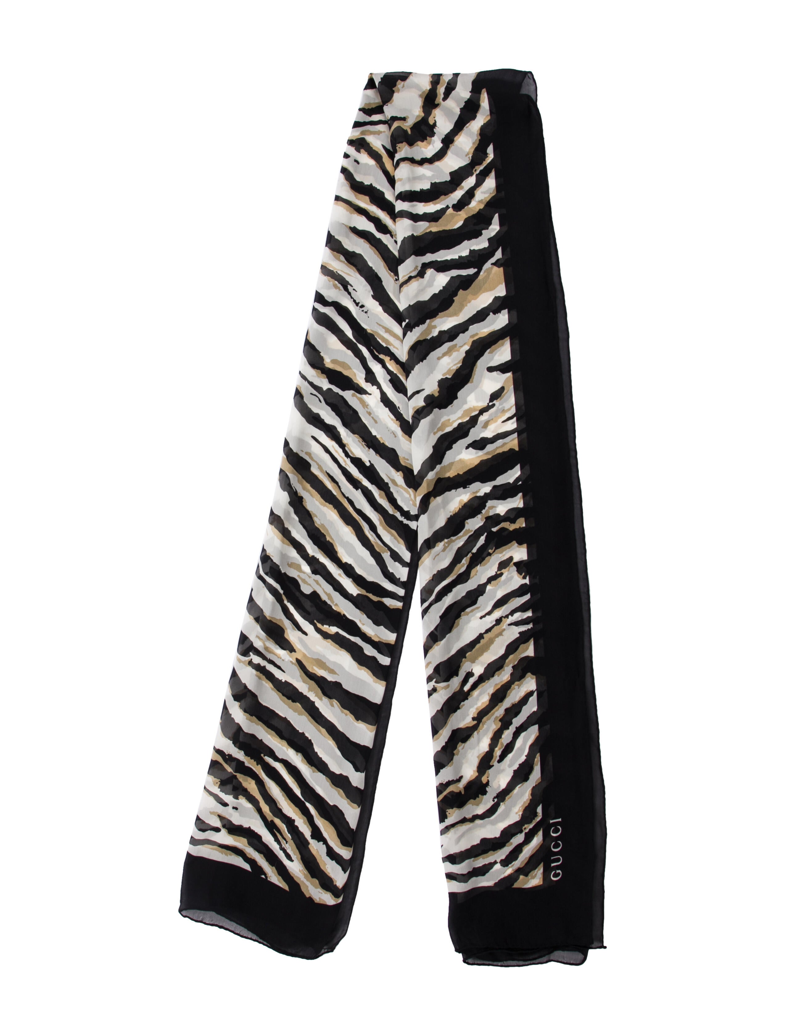 Gucci Silk Animal Print Scarf