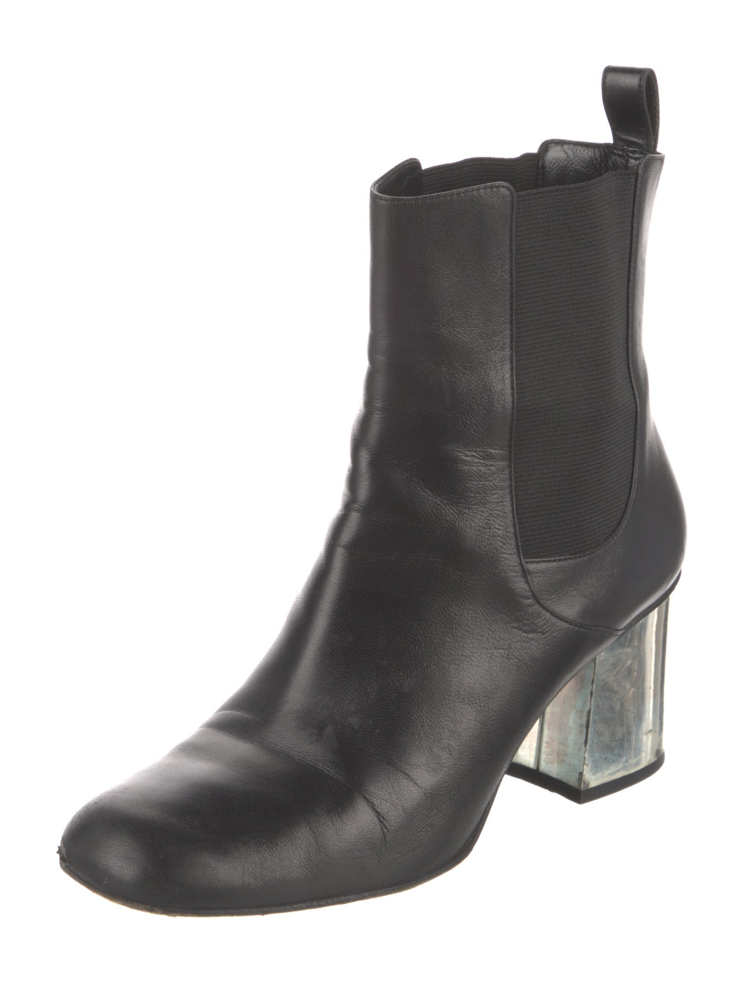 Gucci Interlocking G Logo Leather Chelsea Boots