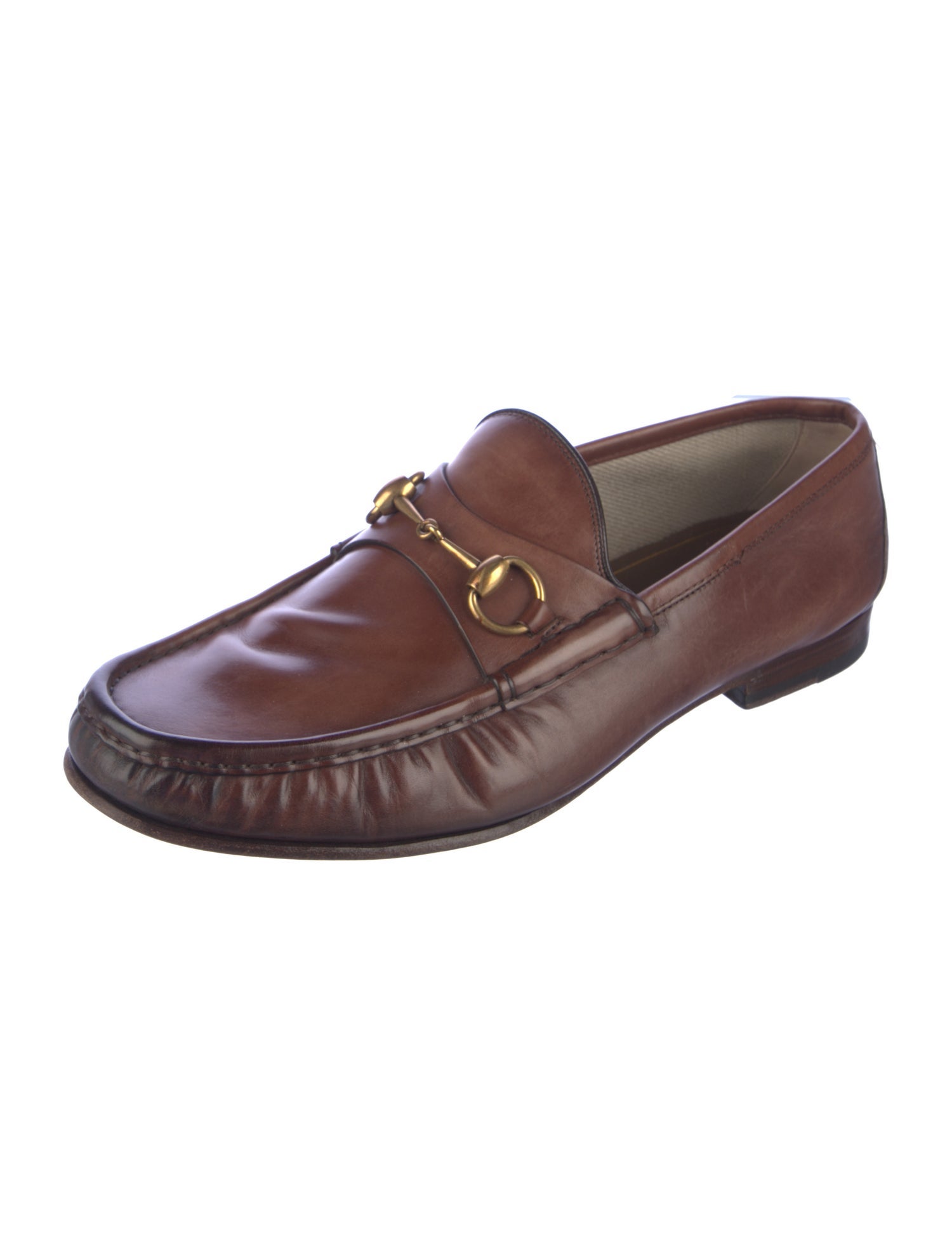 Gucci Vintage Horsebit Accent Dress Loafers