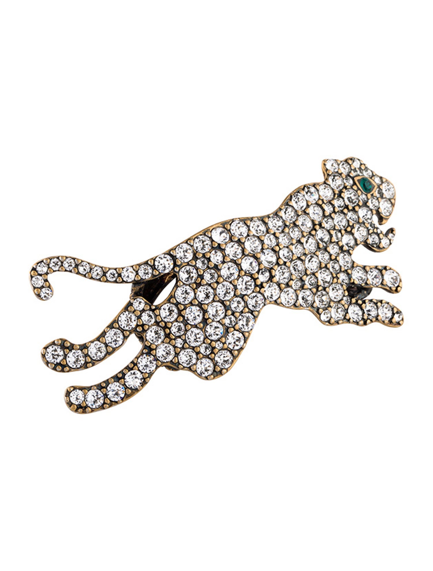 Gucci Crystal Tiger Multi-Finger Cocktail Ring