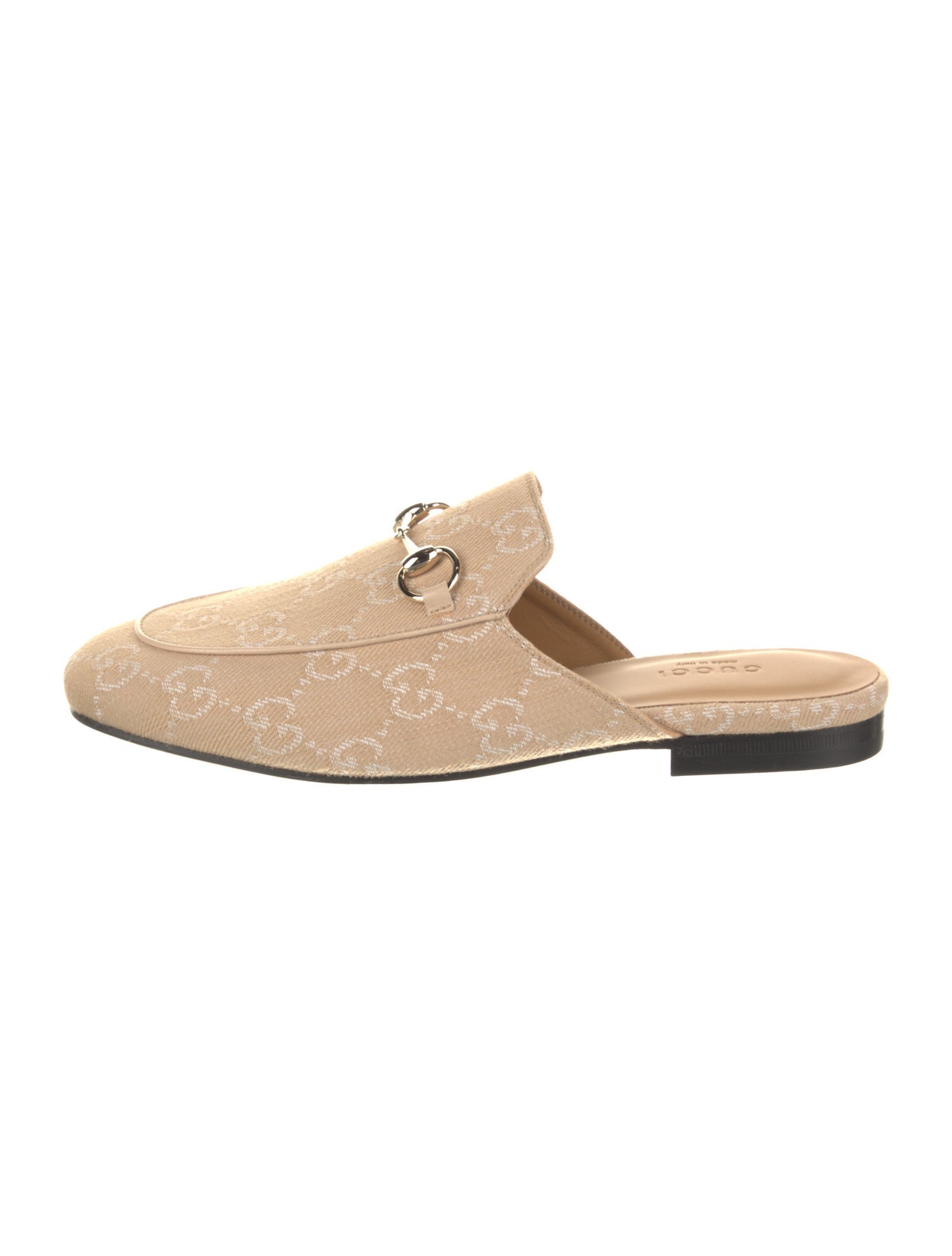 Gucci Leather Trim Embellishment Mules