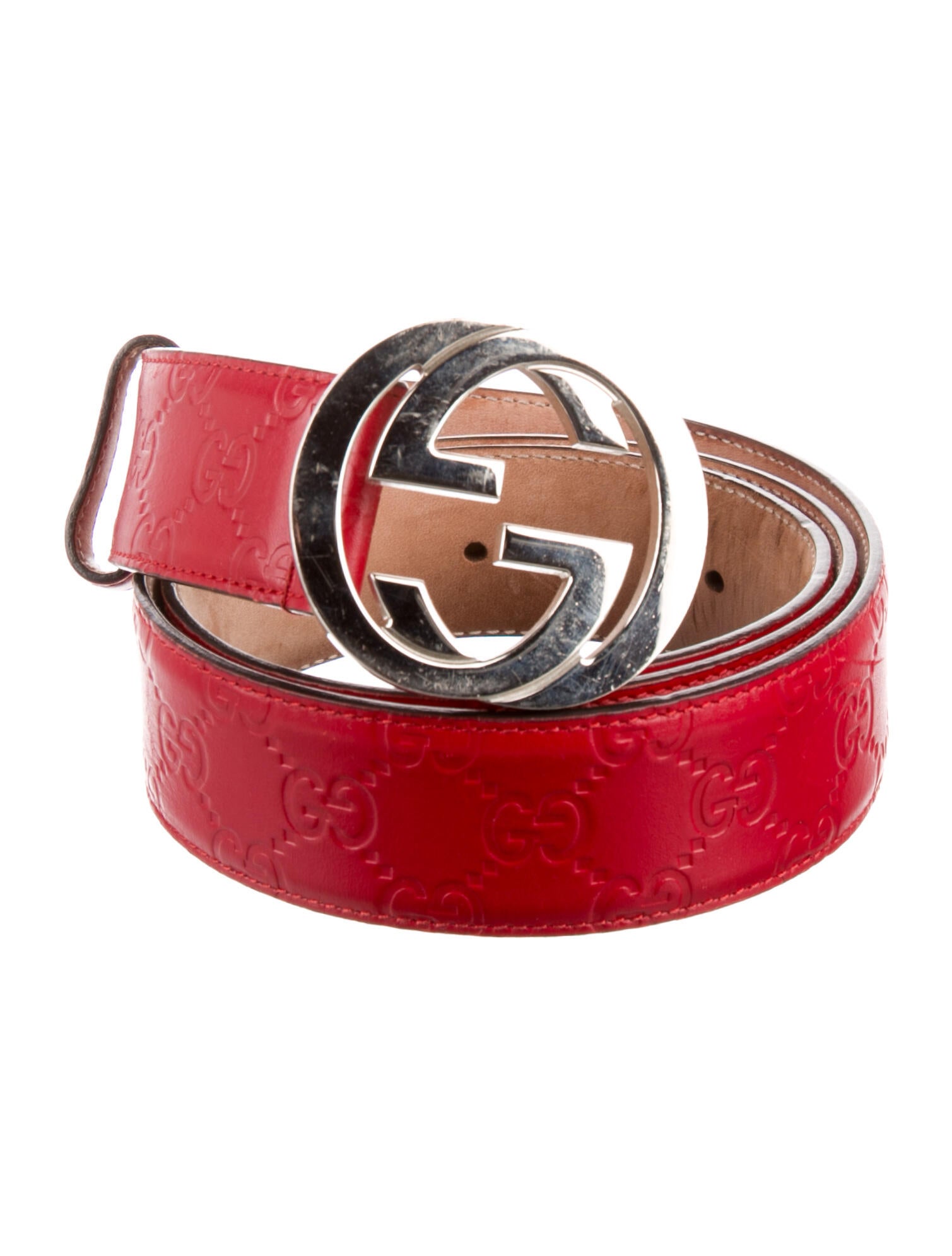 Gucci Interlocking G Logo Leather Belt