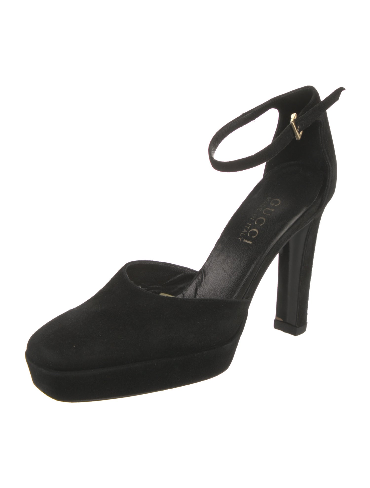 Gucci Suede D'Orsay Pumps