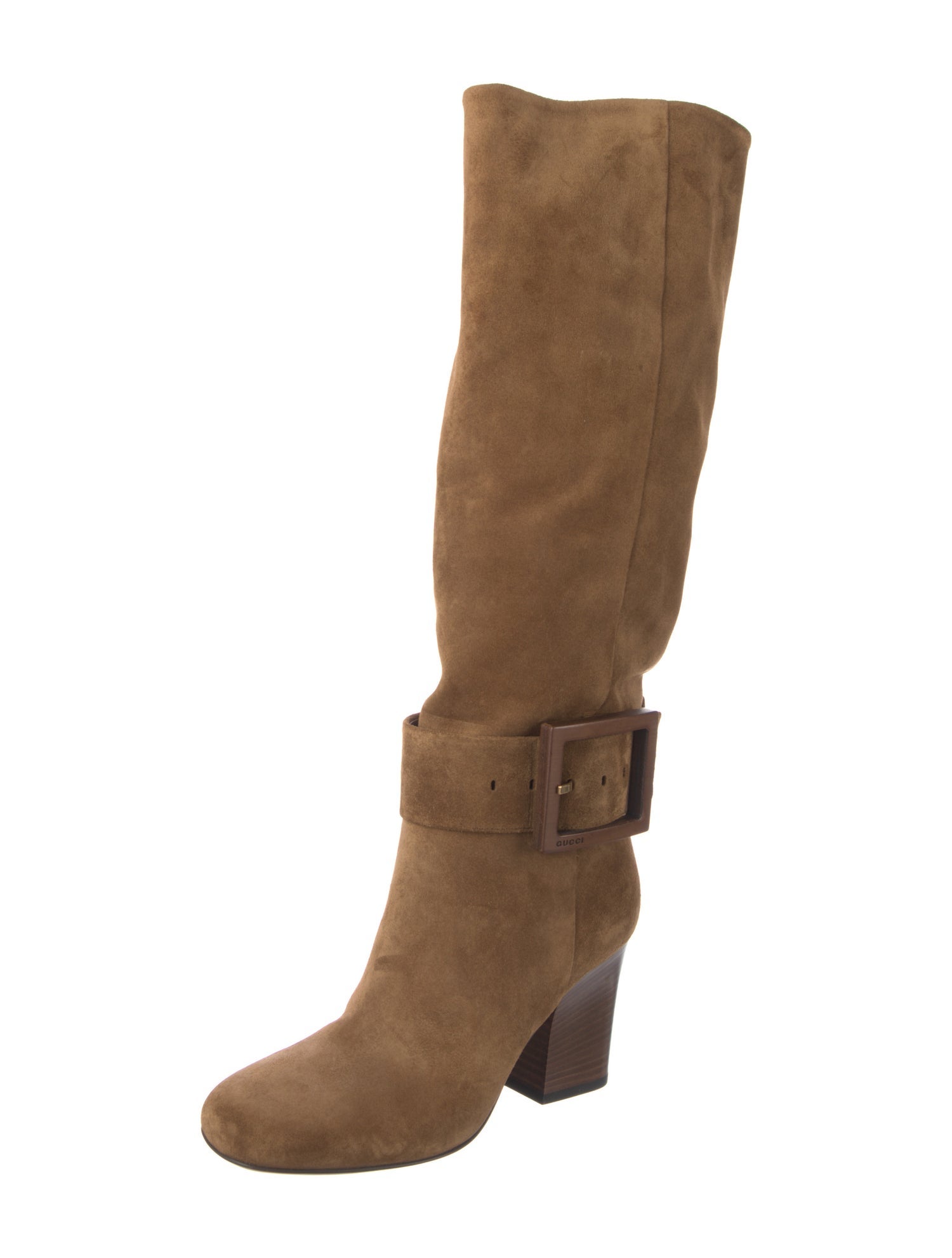 Gucci Suede Riding Boots