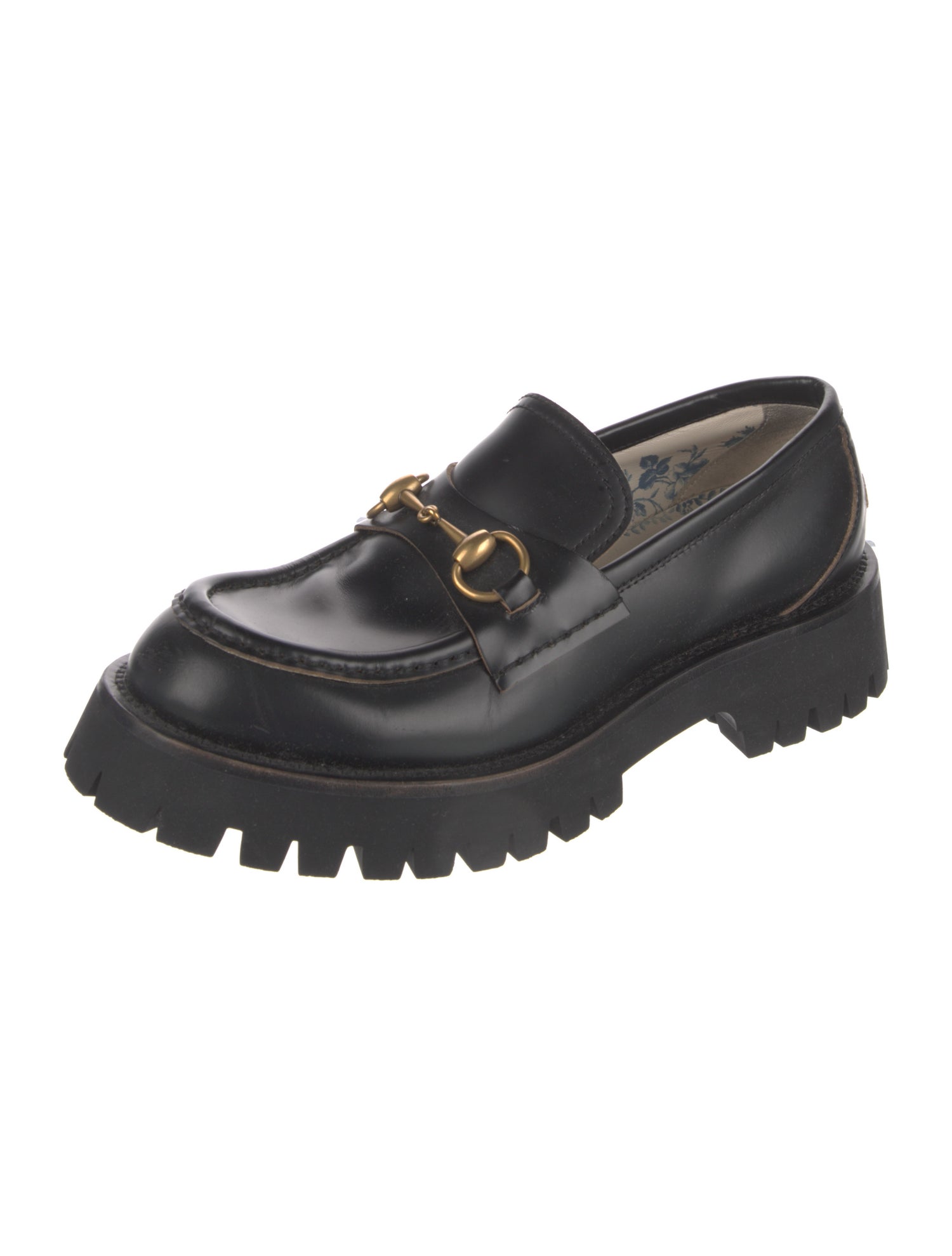 Gucci Horsebit Accent Leather Loafers