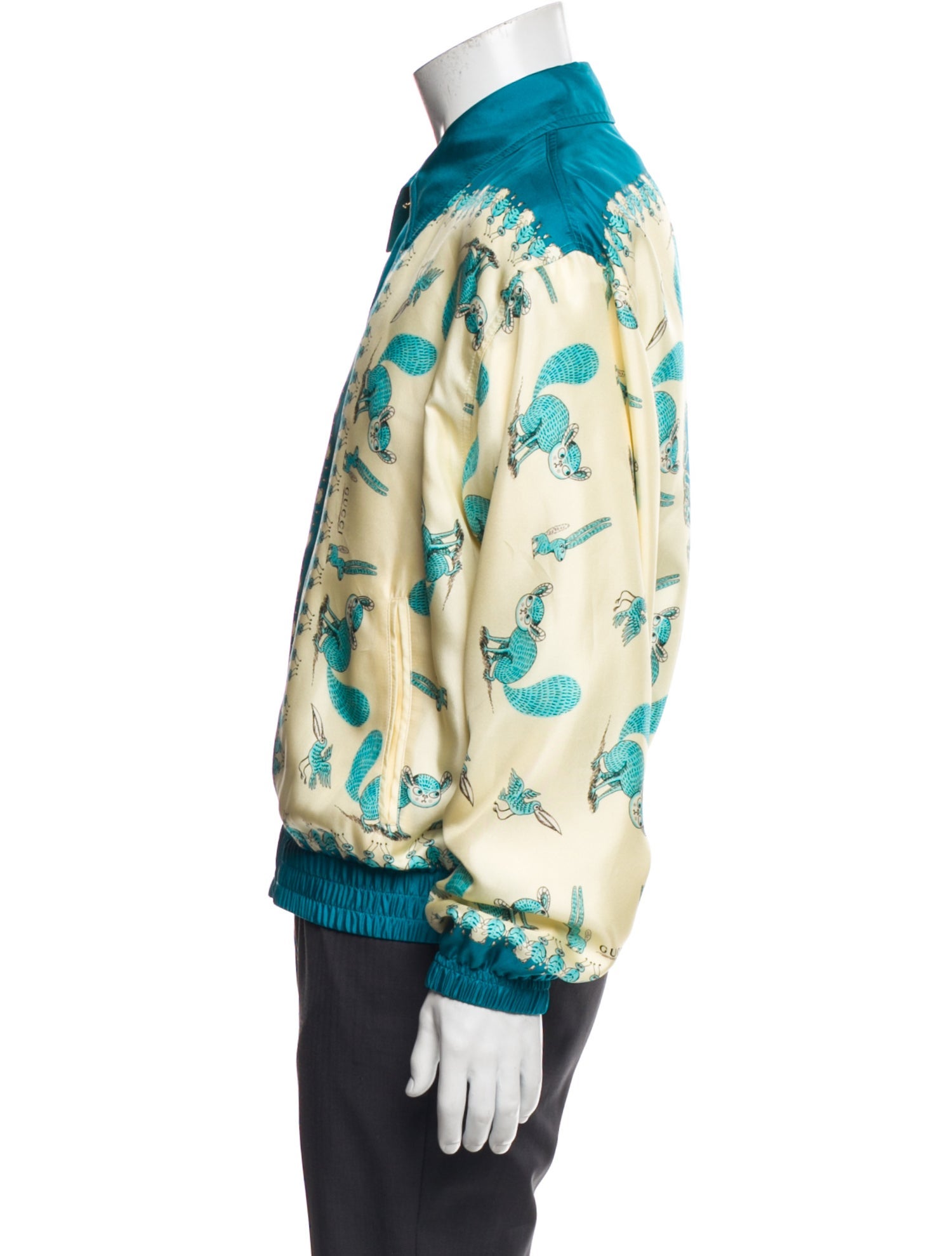 Gucci Silk Printed Jacket