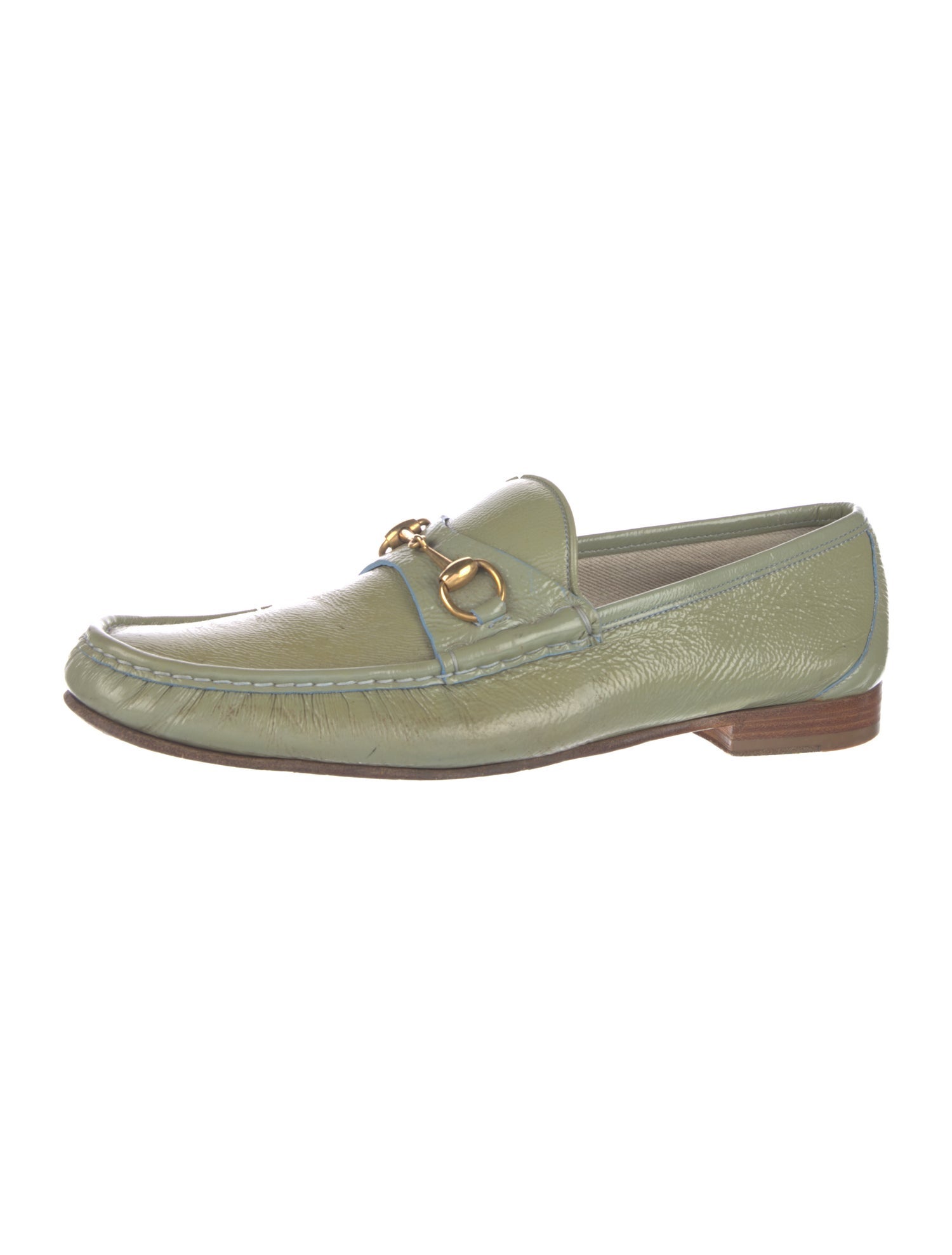 Gucci Horsebit Accent Patent Leather Loafers