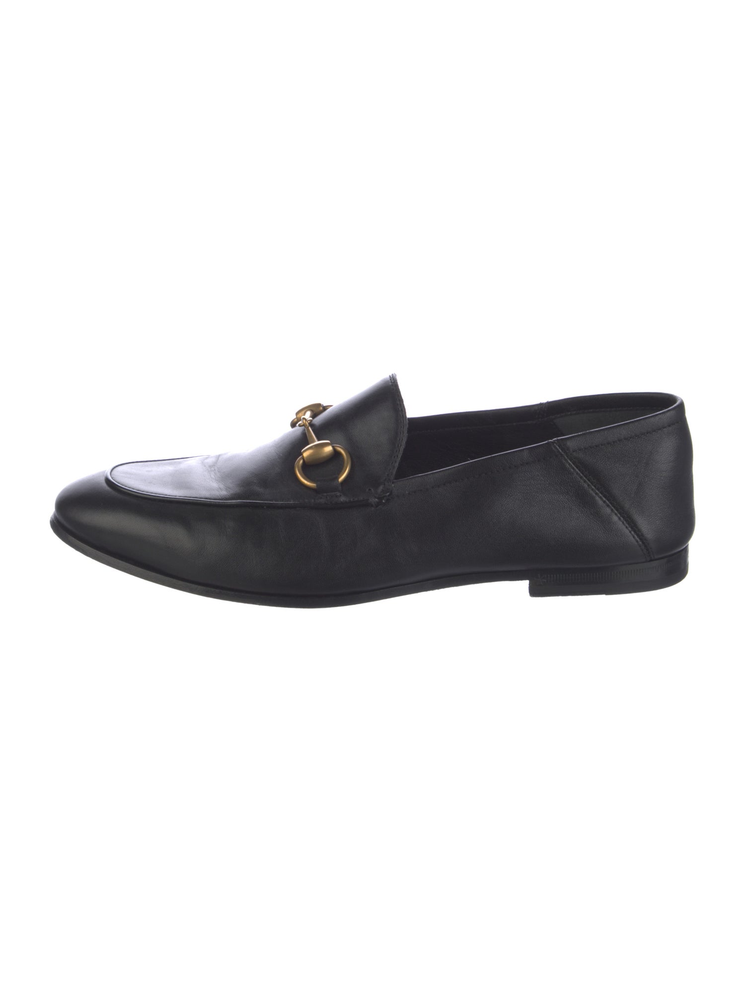 Gucci Horsebit Accent Leather Dress Loafers