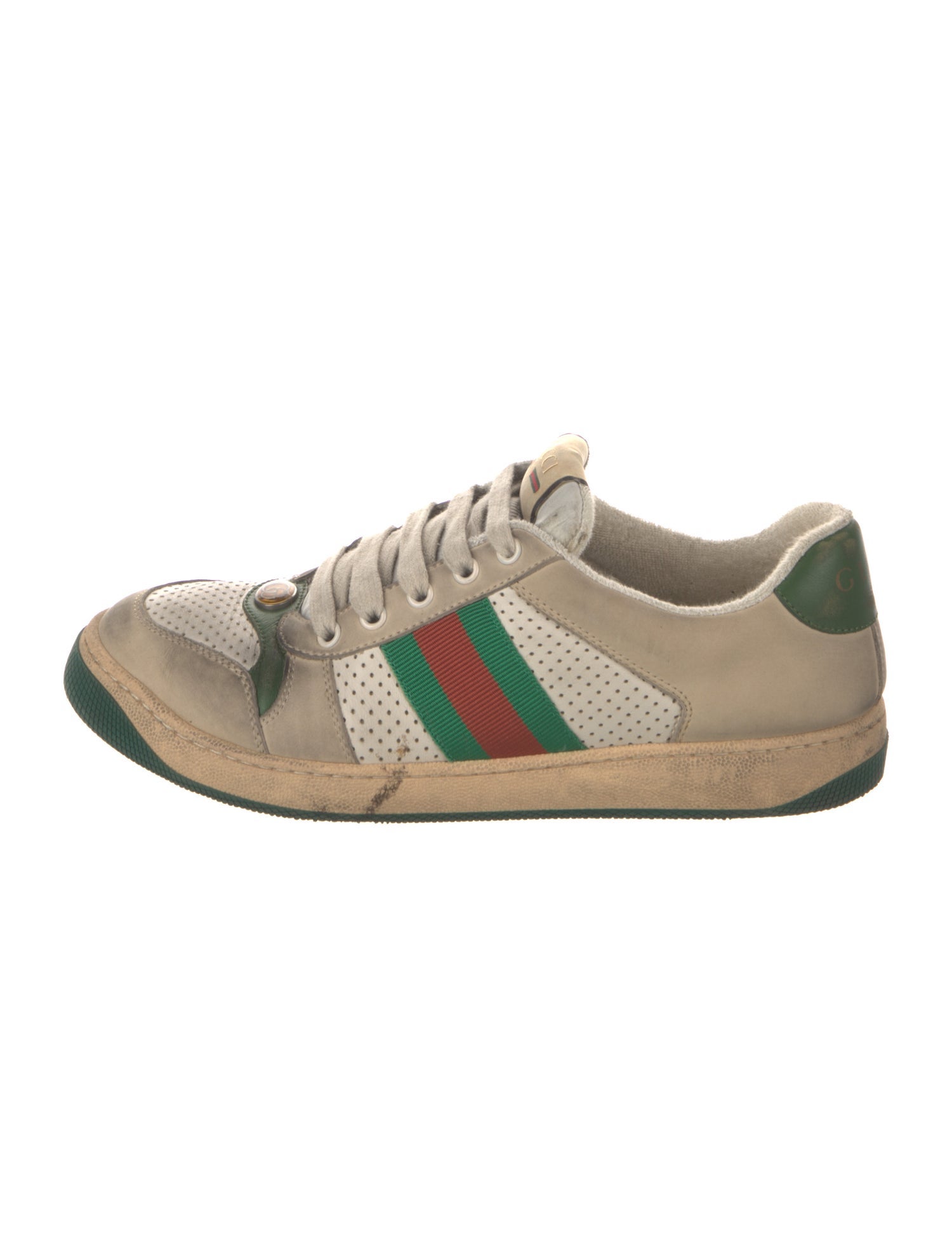 Gucci Web Accent Suede Sneakers
