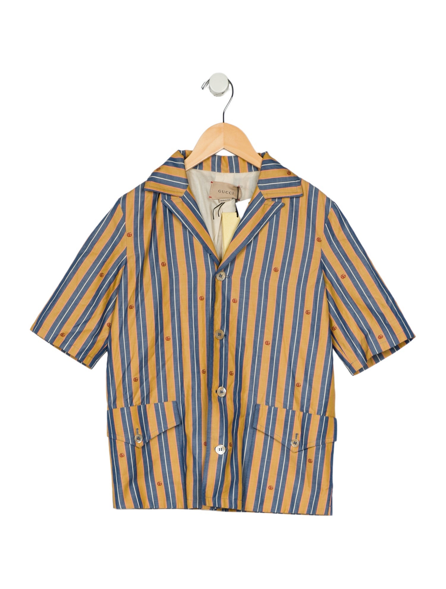 Gucci Boys' Patterned Short Sleeve Jacket w/Tags