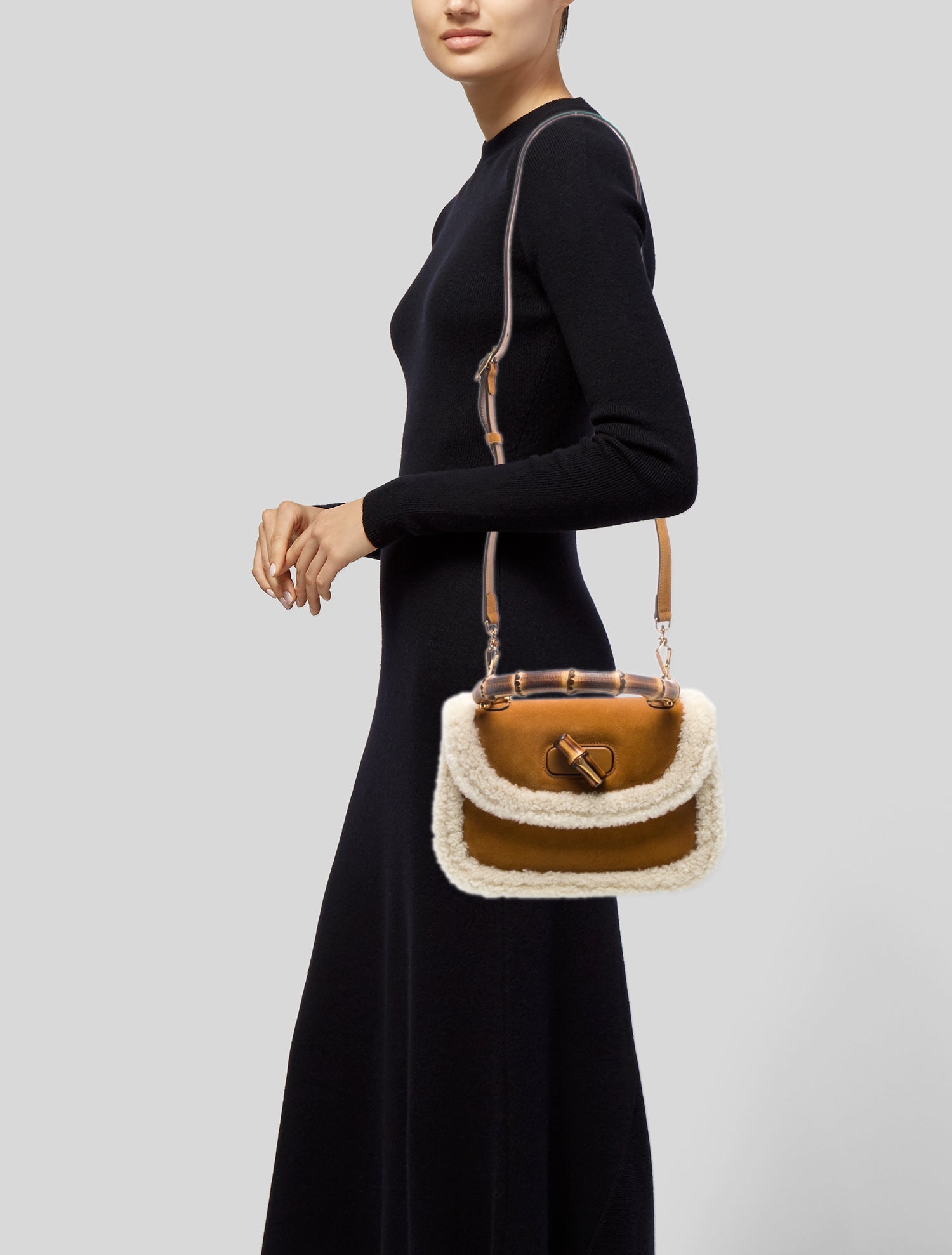 Gucci Suede Bamboo 1947 Medium