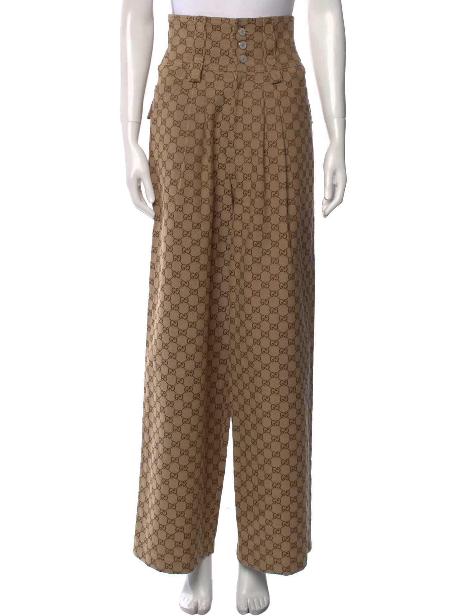 Gucci Printed Wide Leg Pants