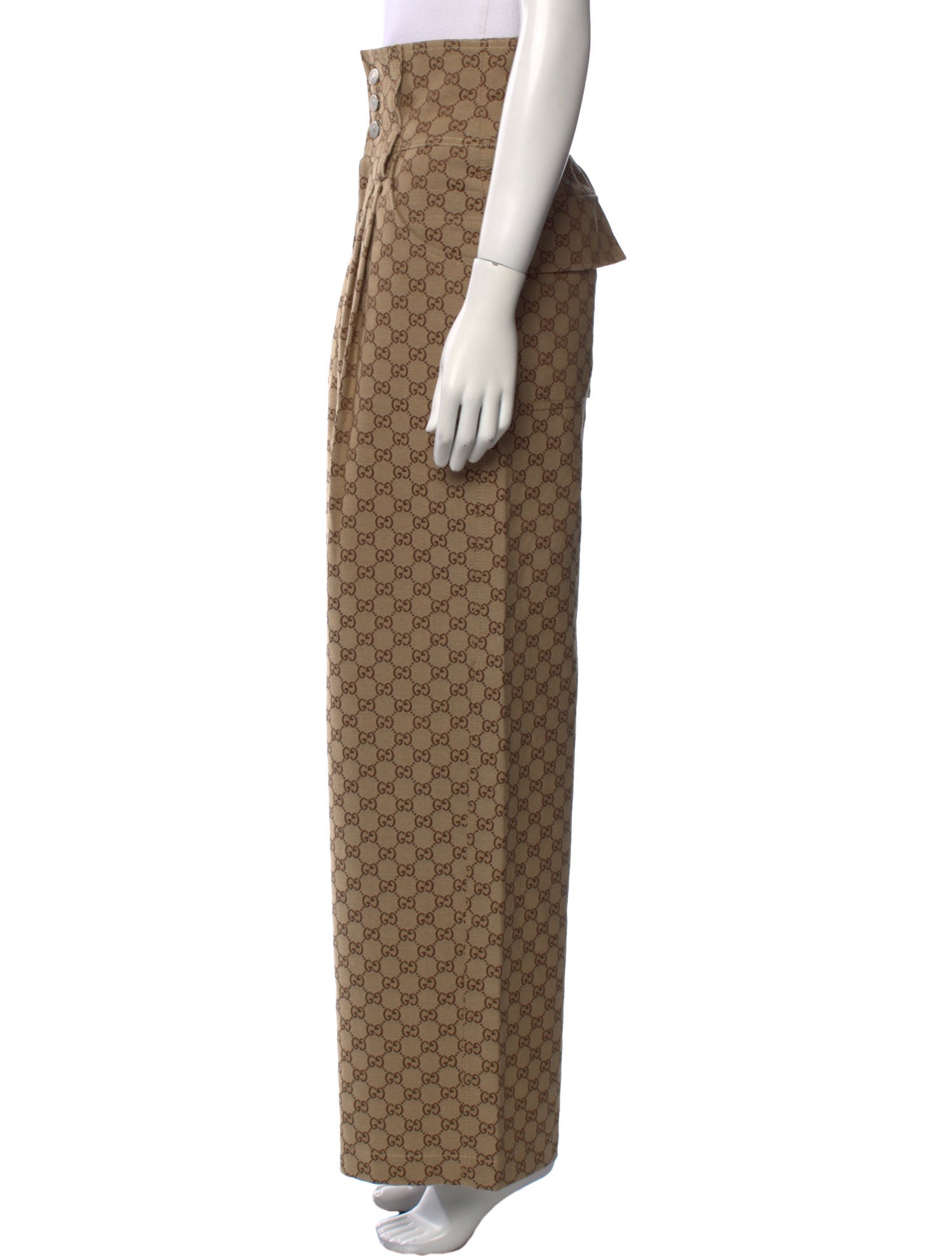 Gucci Printed Wide Leg Pants