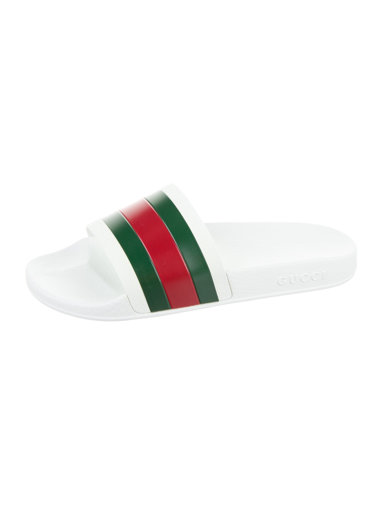 Gucci Rubber Colorblock Pattern Slides