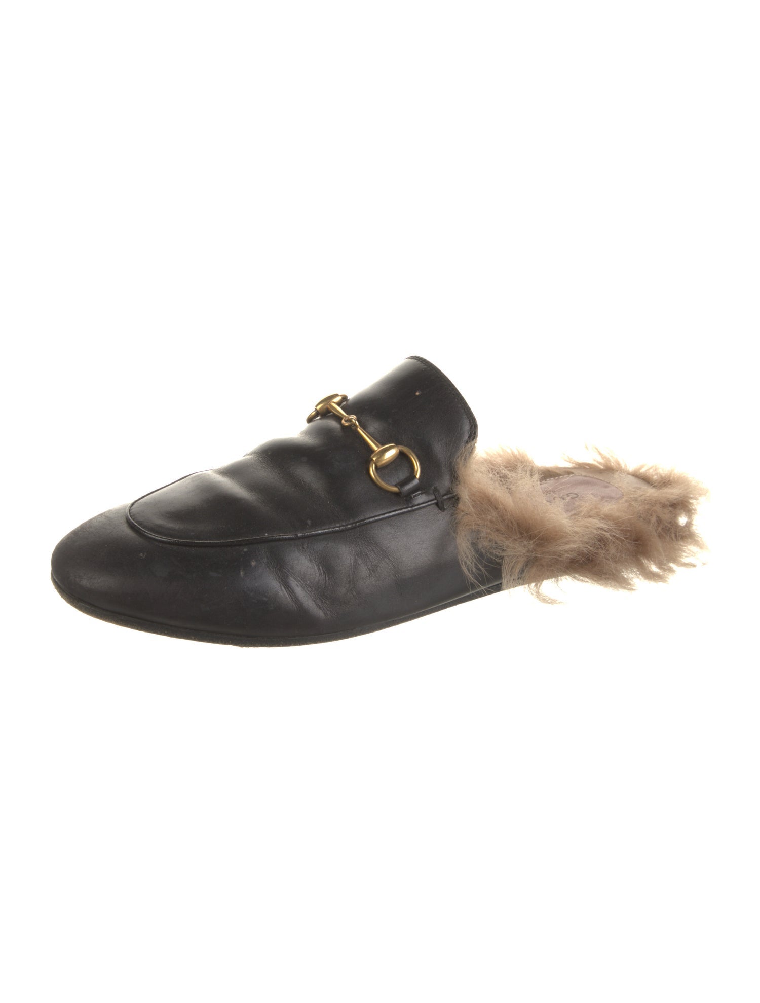 Gucci Horsebit Accent Leather Mules