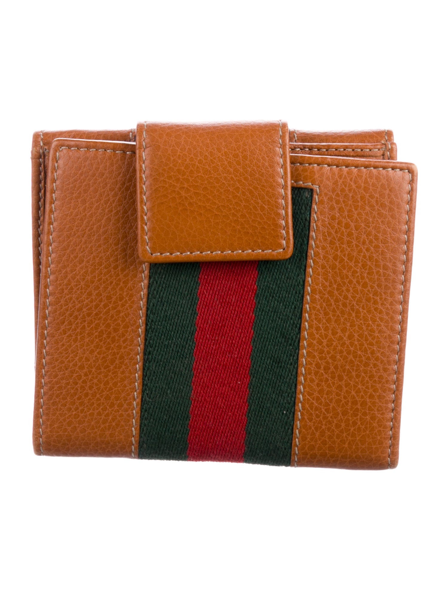Gucci Horsebit Compact Web Accent Compact Wallet
