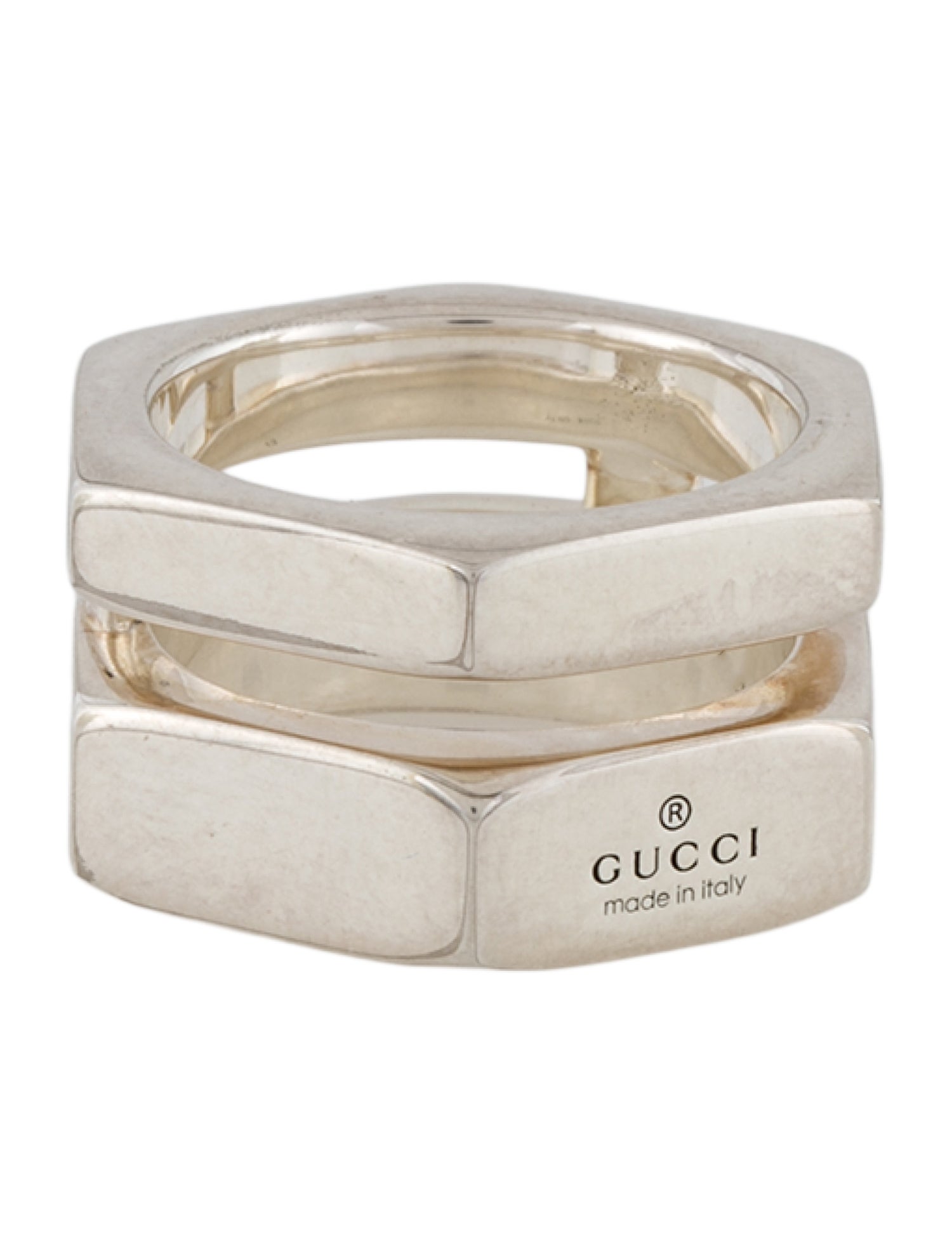Gucci Double Hexagonal Band Ring