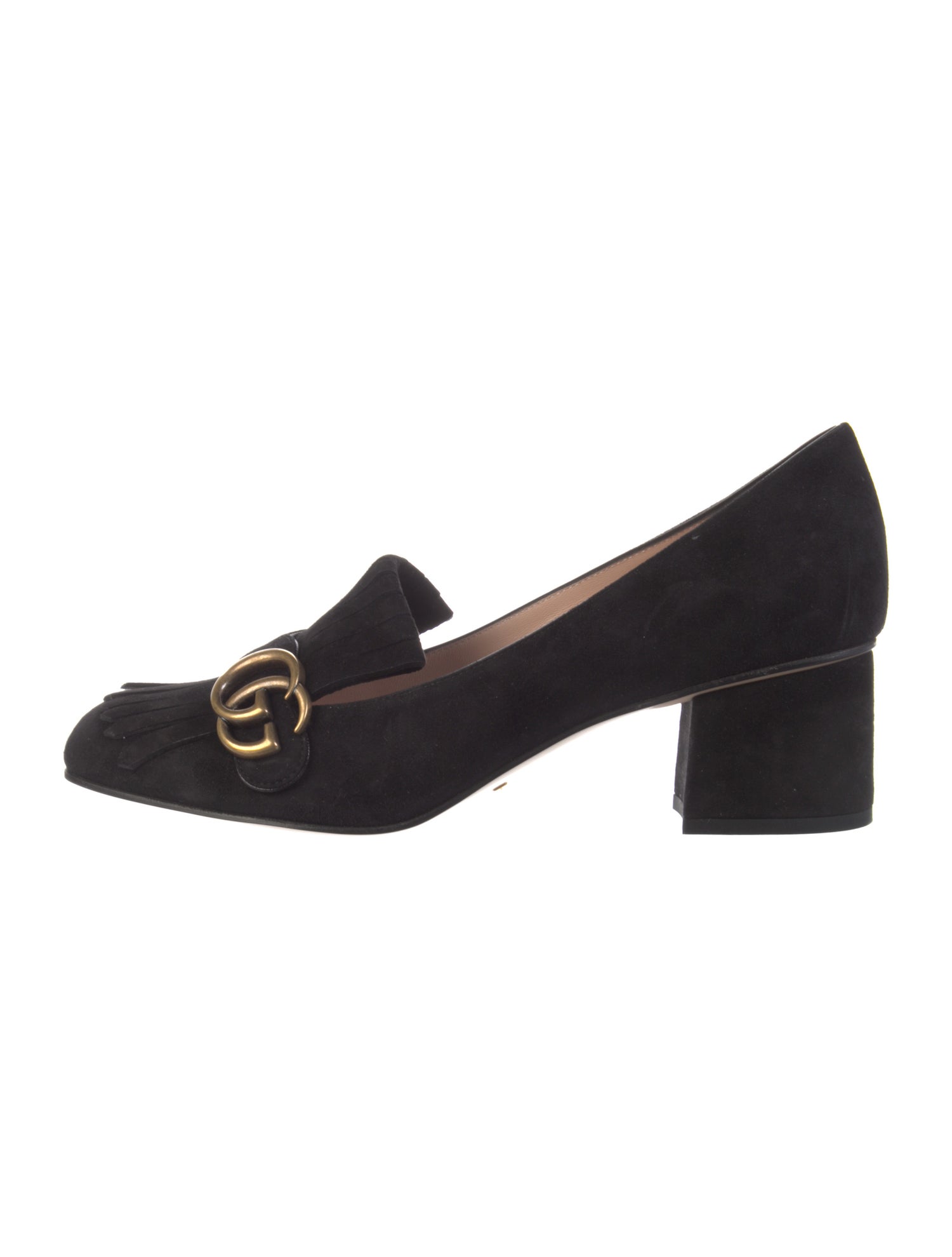 Gucci Running GG Logo Suede Pumps w/ Tags