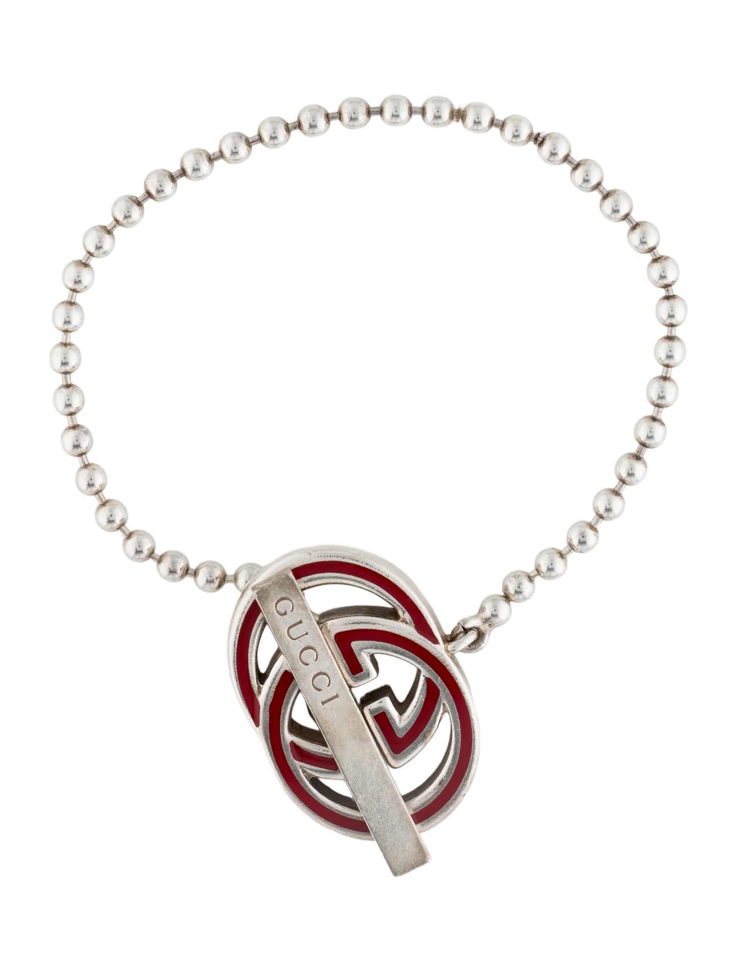 Gucci Enamel Interlocking G Toggle Bracelet