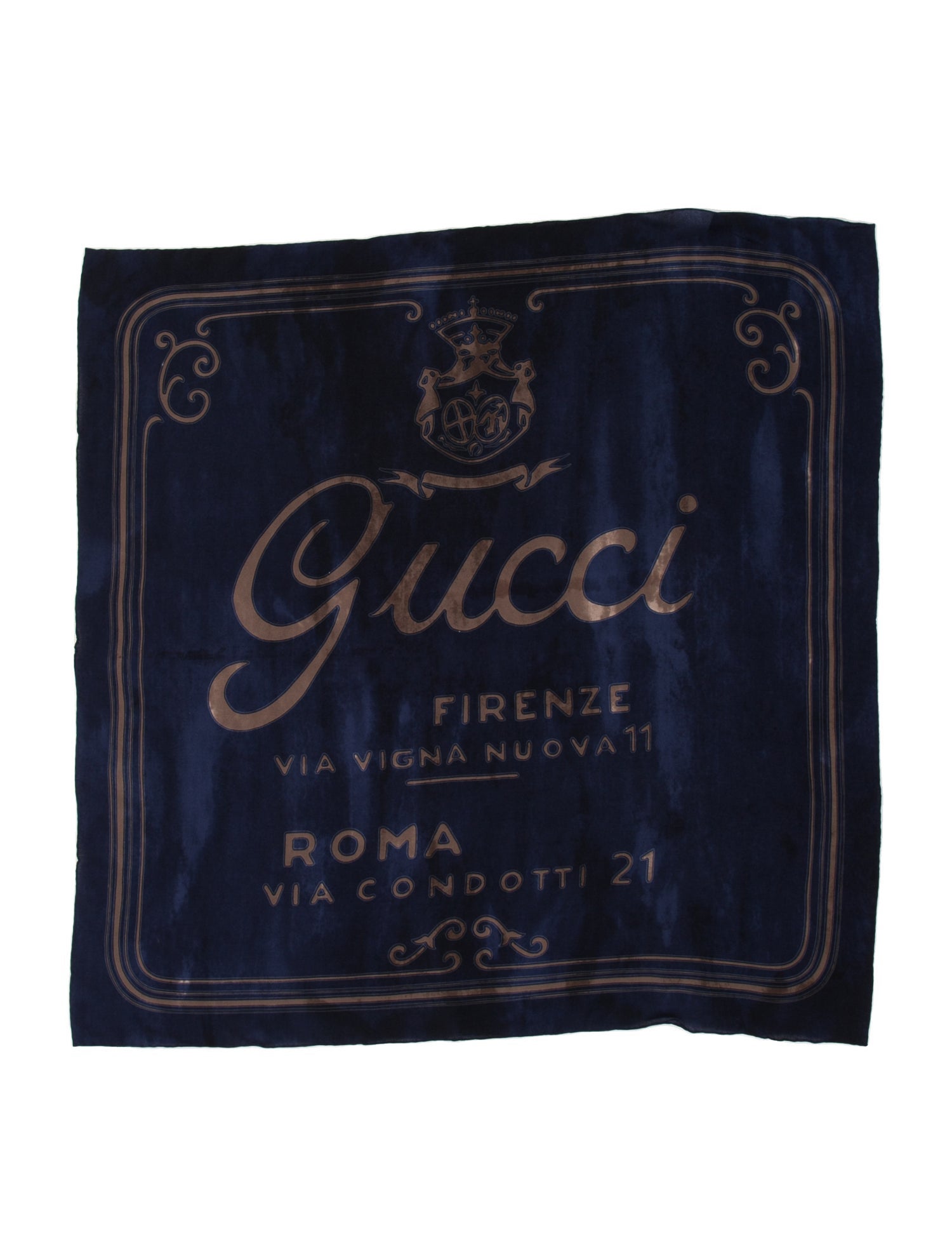 Gucci Silk Printed Scarf w/ Tags