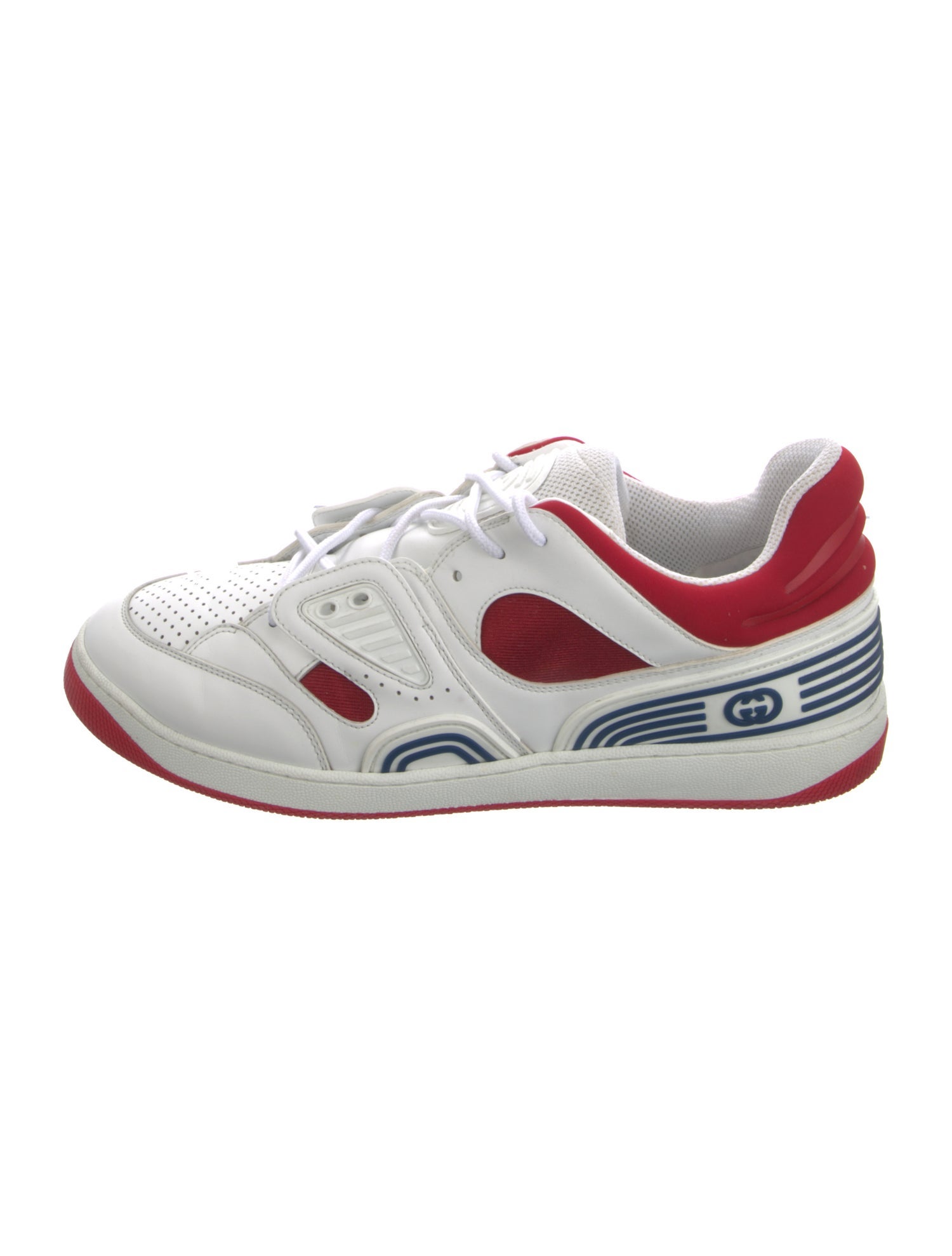 Gucci Interlocking G Logo Leather Athletic Sneakers