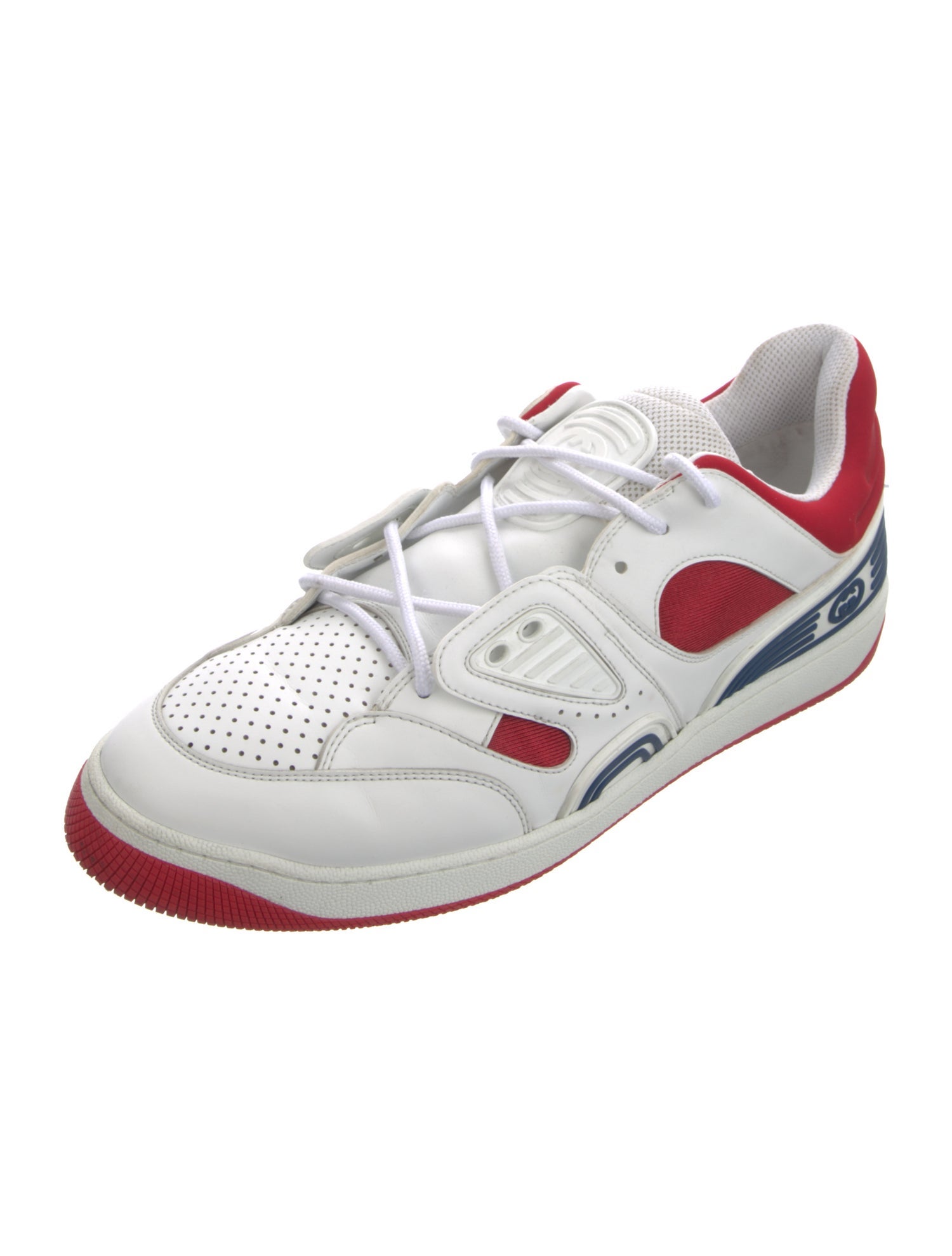 Gucci Interlocking G Logo Leather Athletic Sneakers