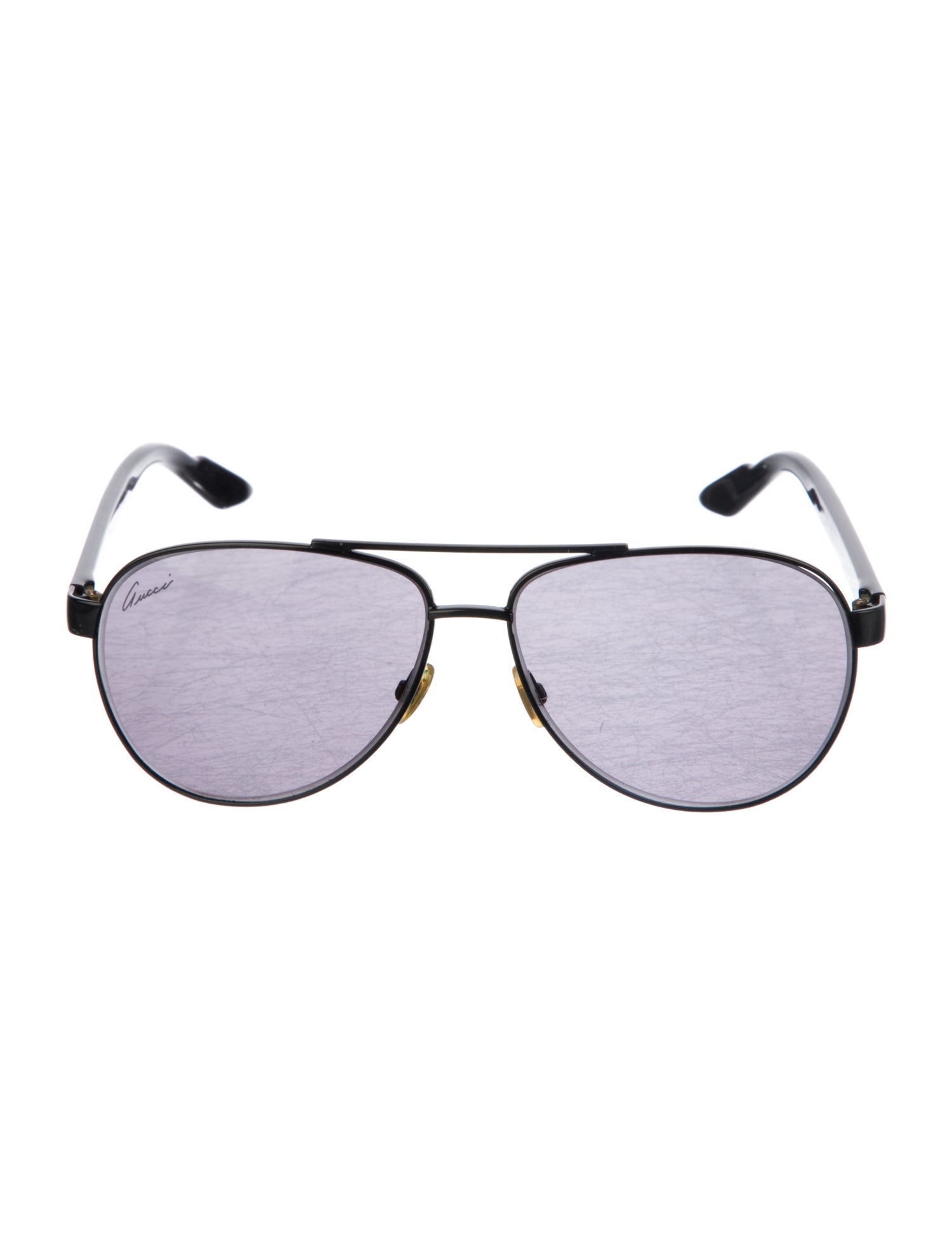 Gucci Web Accent Aviator Sunglasses