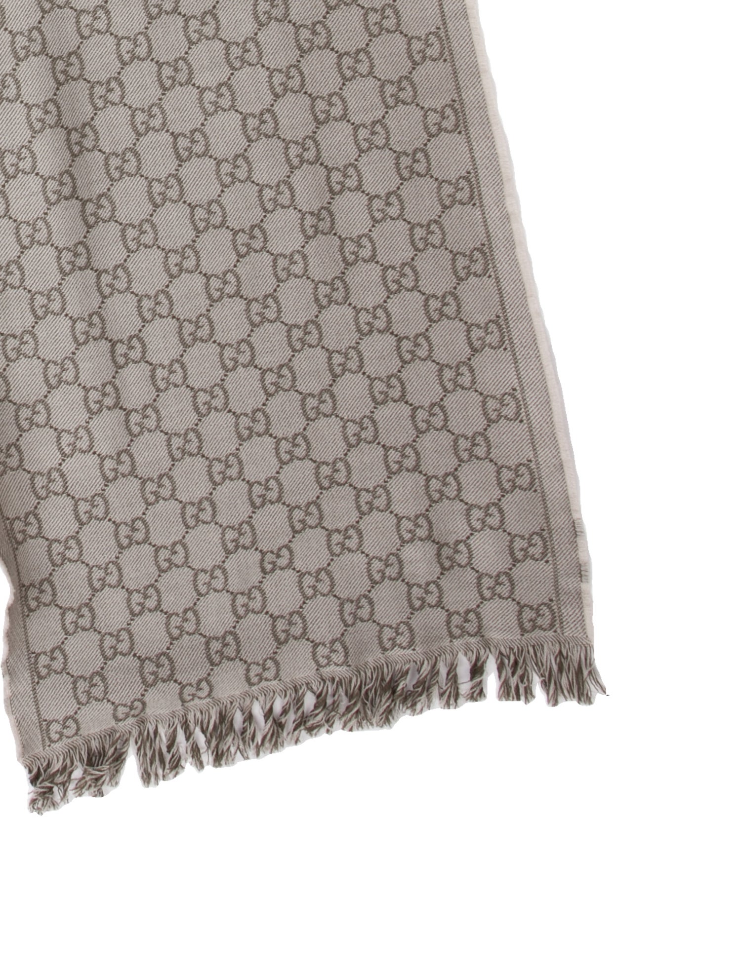 Gucci Wool GG Logo Scarf w/ Tags