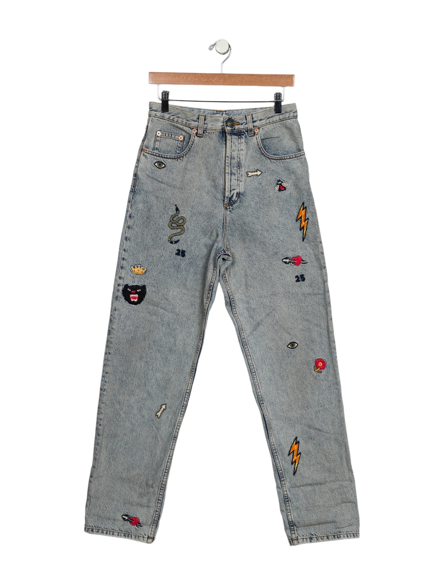 Gucci High-Rise Straight Leg Jeans