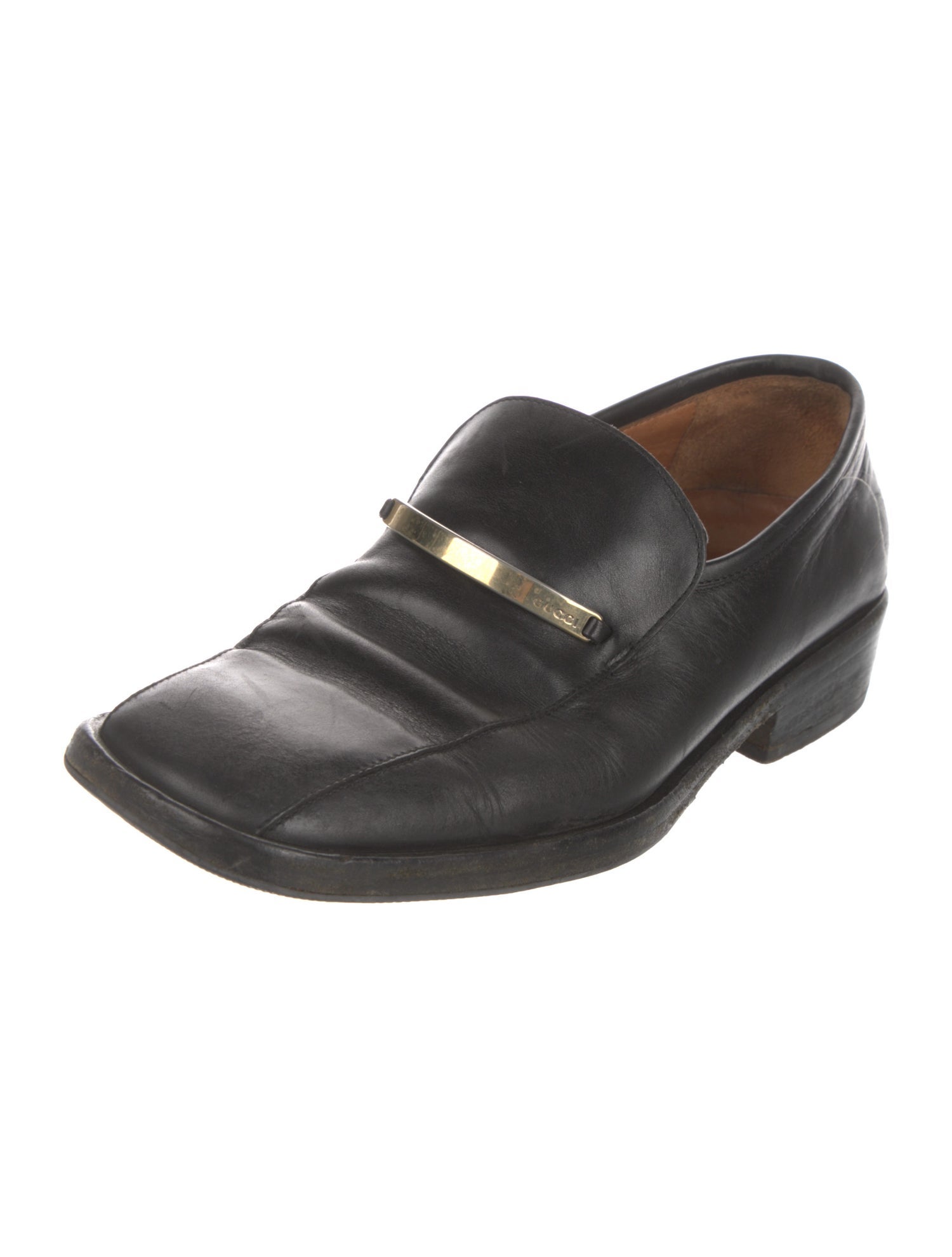 Gucci Horsebit Accent Leather Dress Loafers