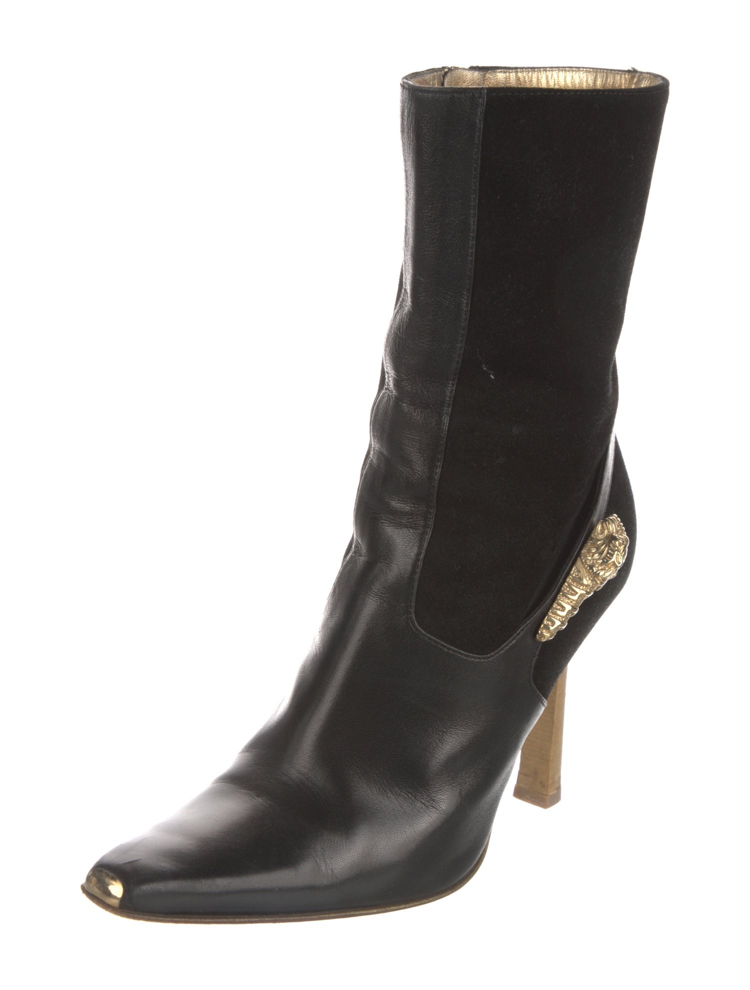 Gucci Horsebit Accent Leather Sock Boots