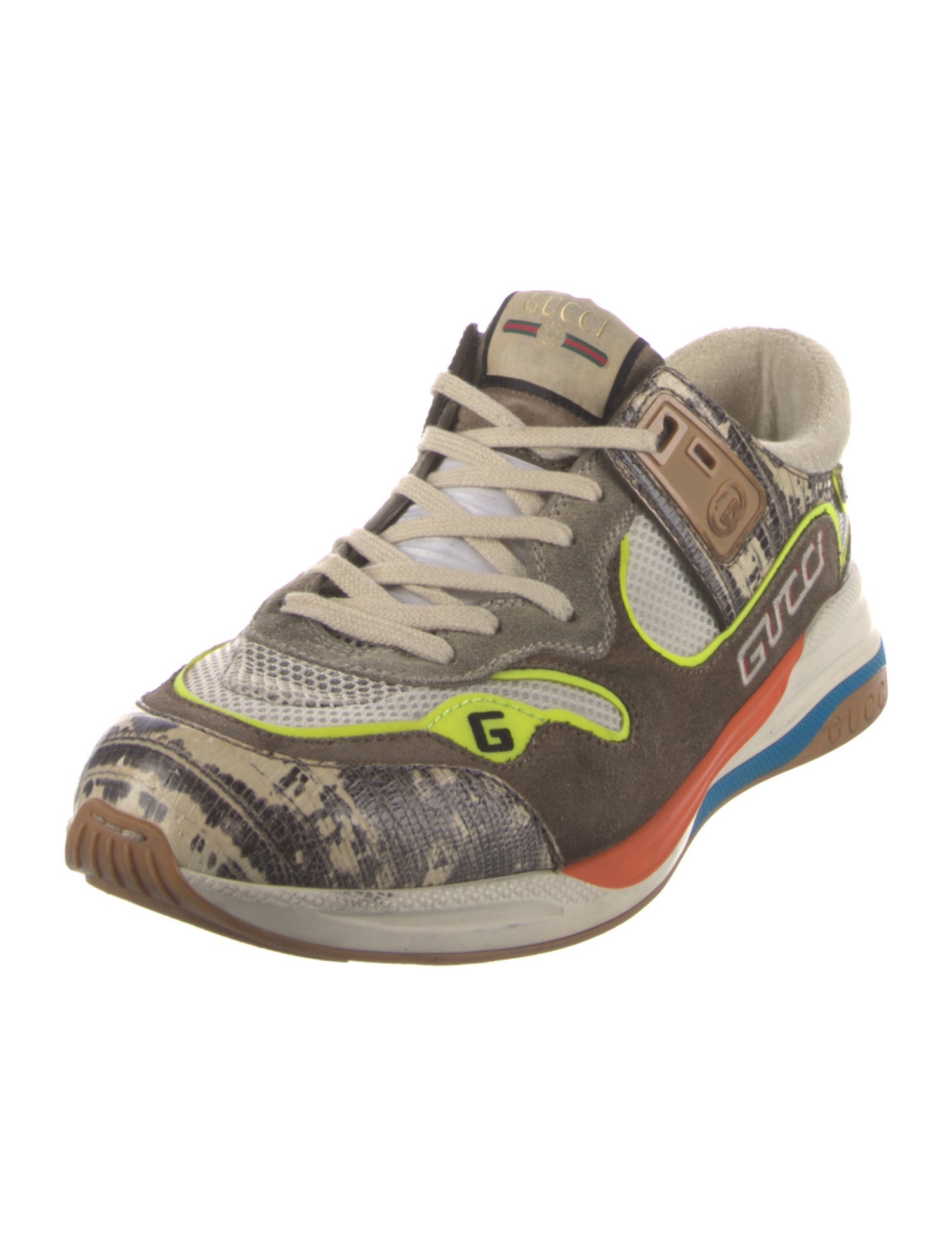 Gucci Interlocking G Logo Suede Athletic Sneakers