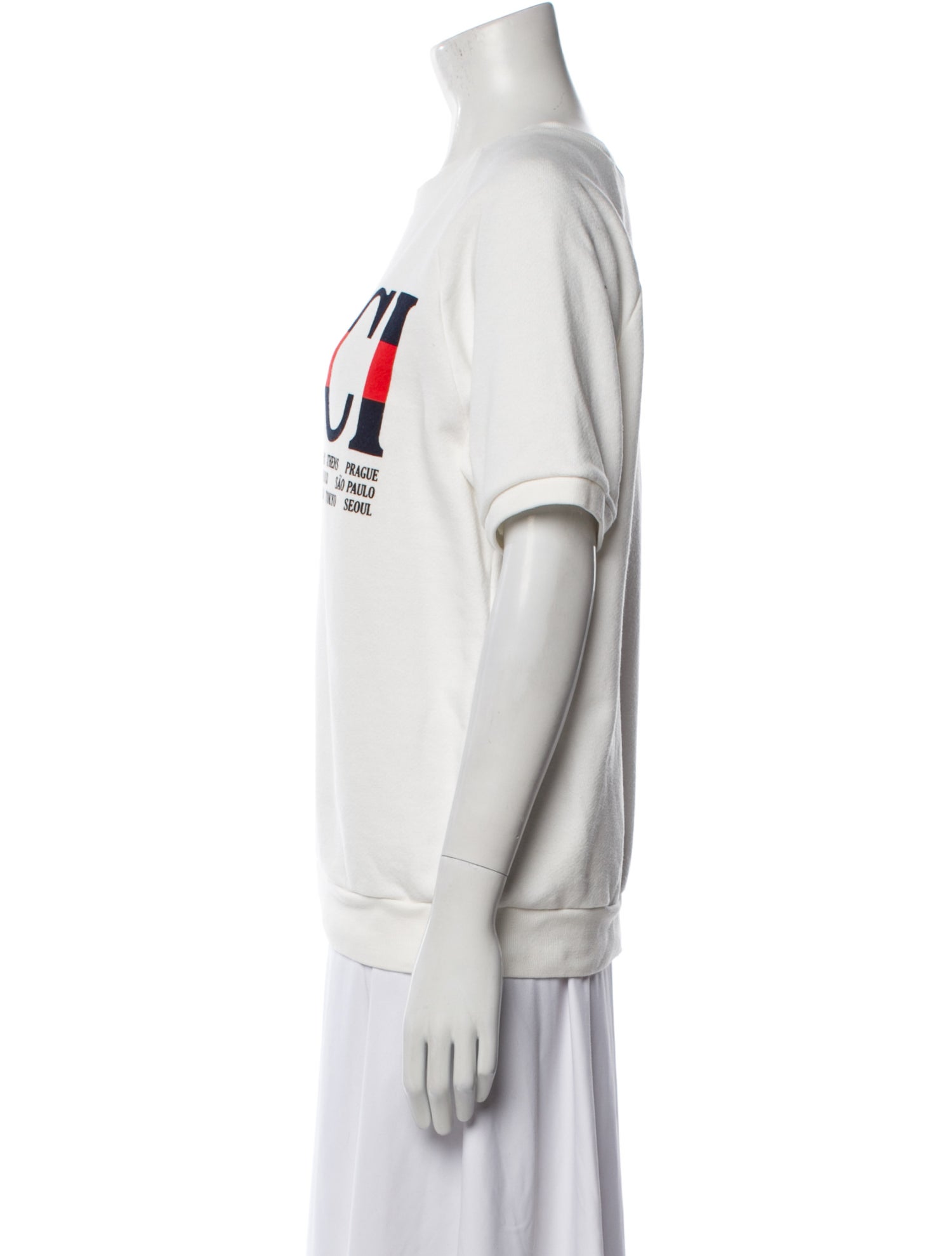 Gucci Graphic Print Crew Neck T-Shirt