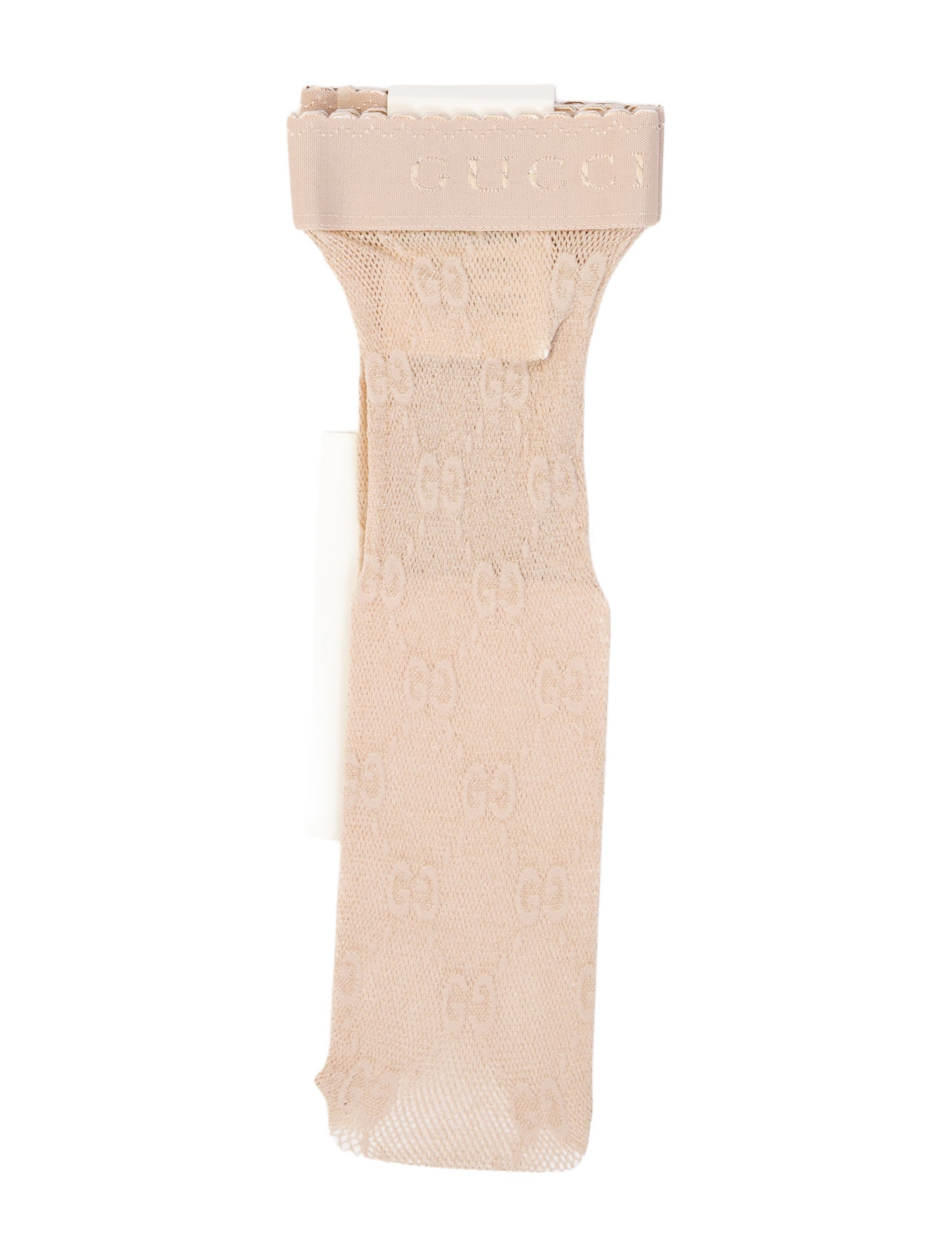 Gucci Synthetic-Blend GG Net Metallic Socks w/Tags