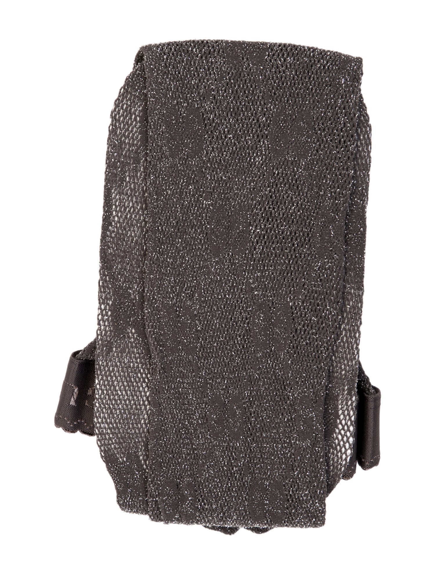 Gucci Silver Synthetic-Blend Metallic Net Tights Size S w/Tags