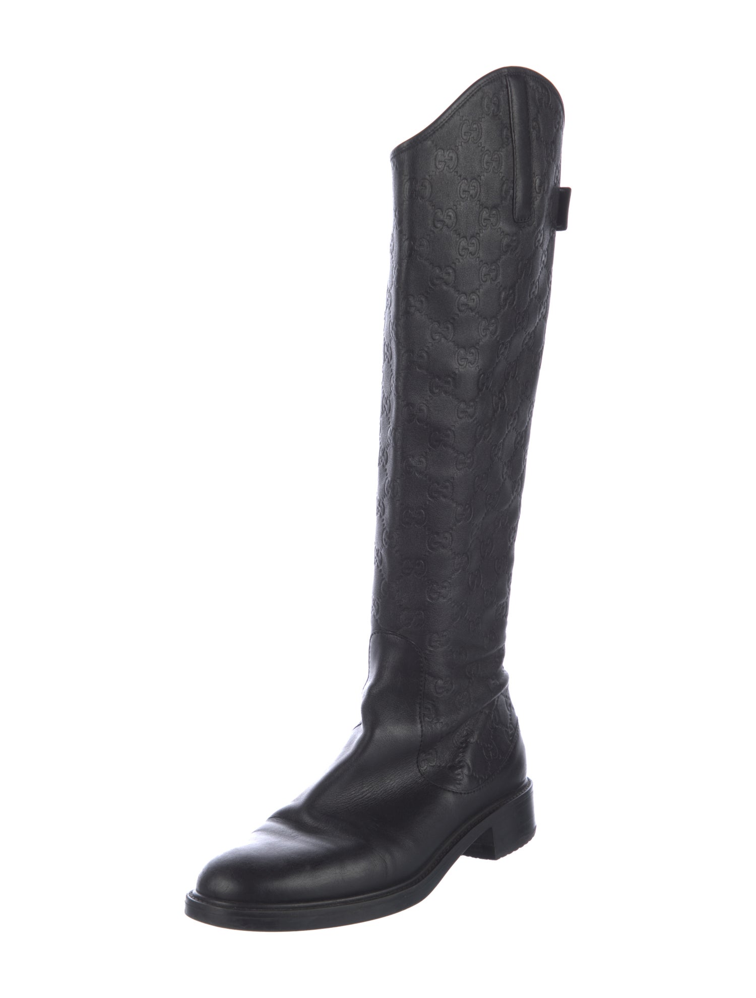 Gucci Leather Riding Boots
