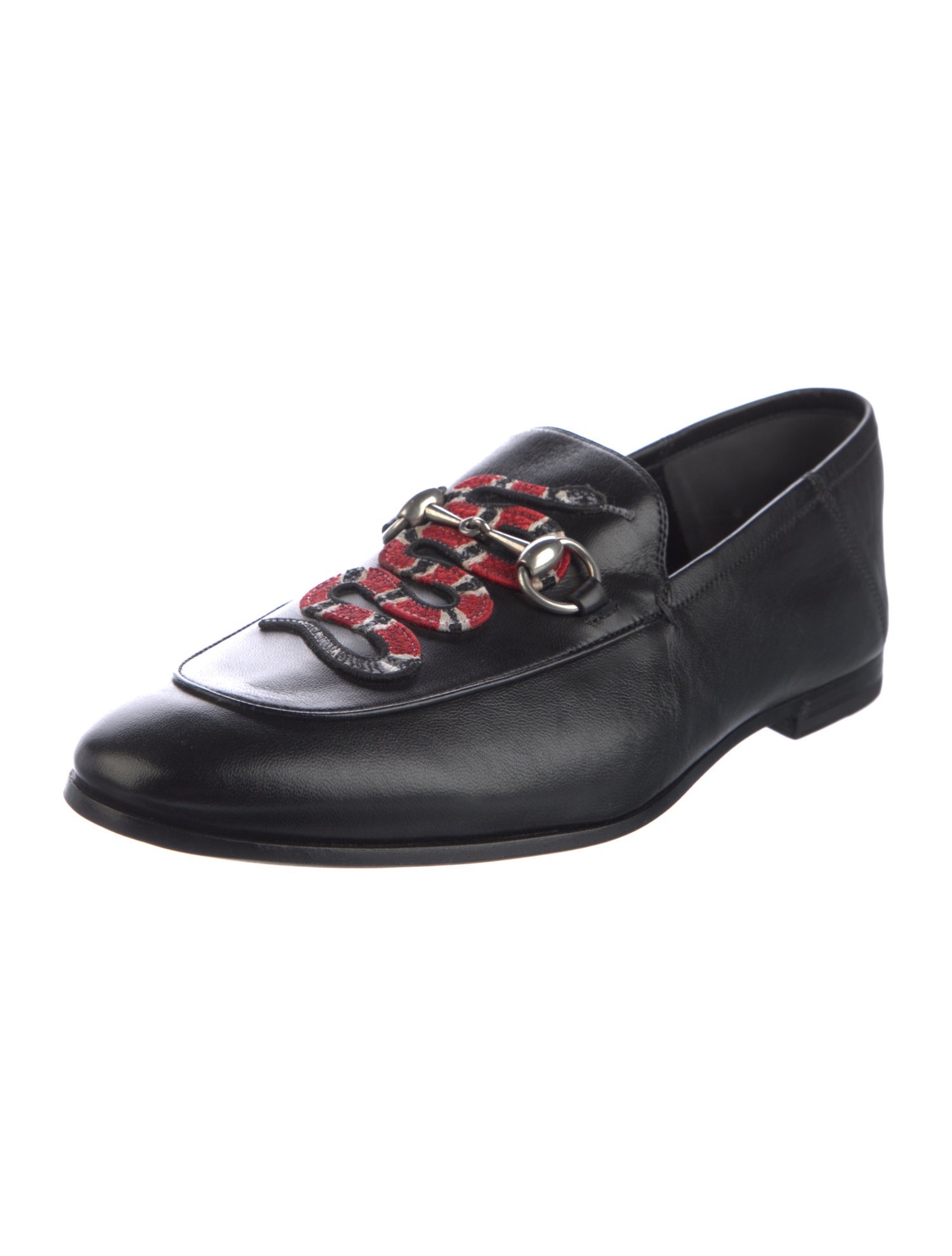 Gucci Horsebit Accent Leather Loafers