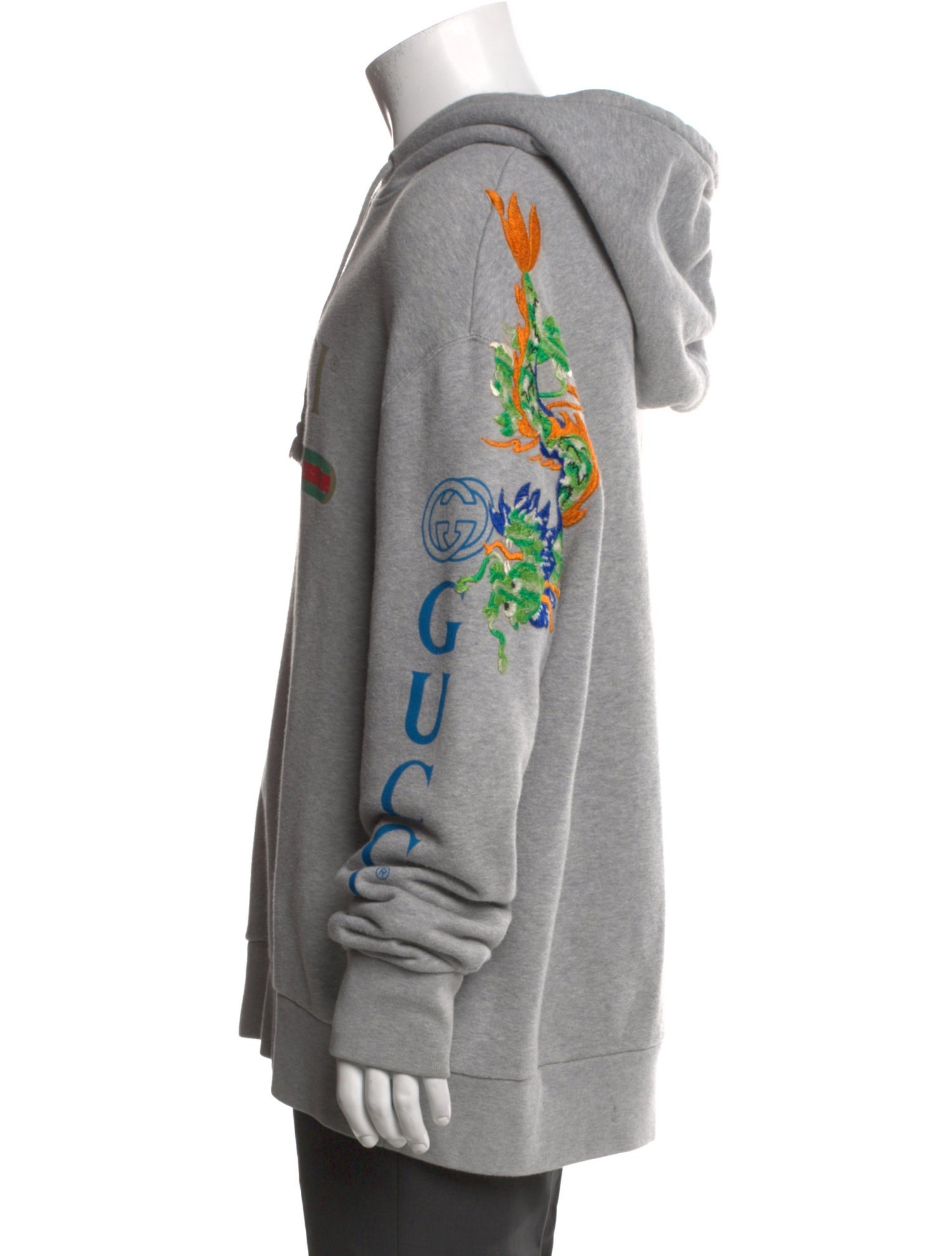 Gucci Web Accent Crew Neck Hoodie