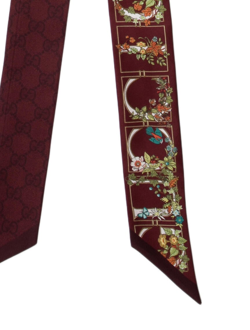 Gucci Silk Blooms Print Scarf w/ Tags