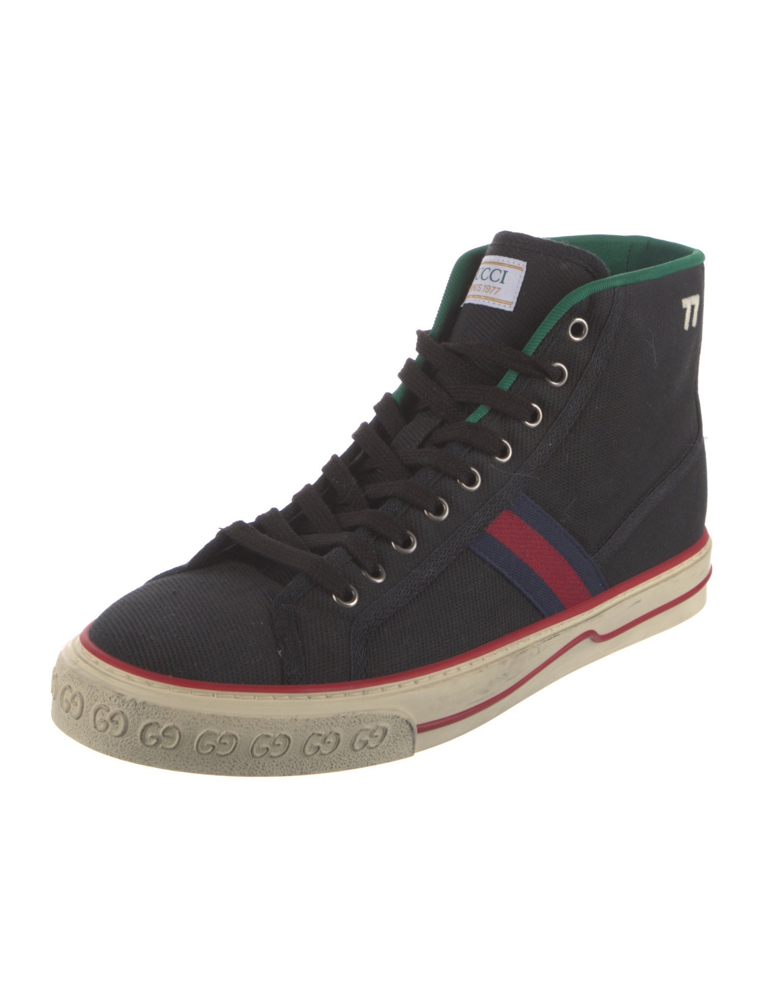 Gucci Sylvie Web Accent Canvas Sneakers