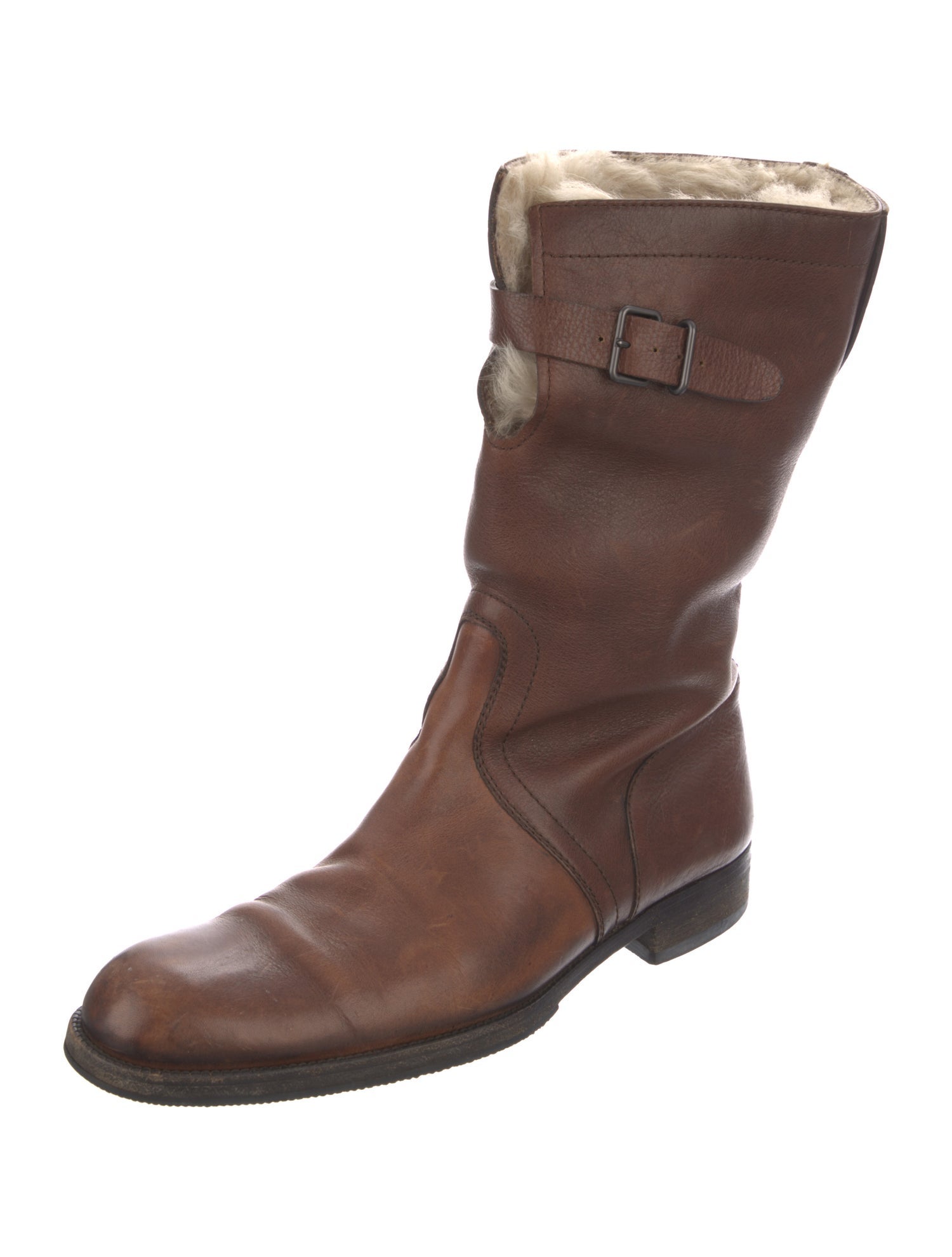 Gucci Leather Western Boots