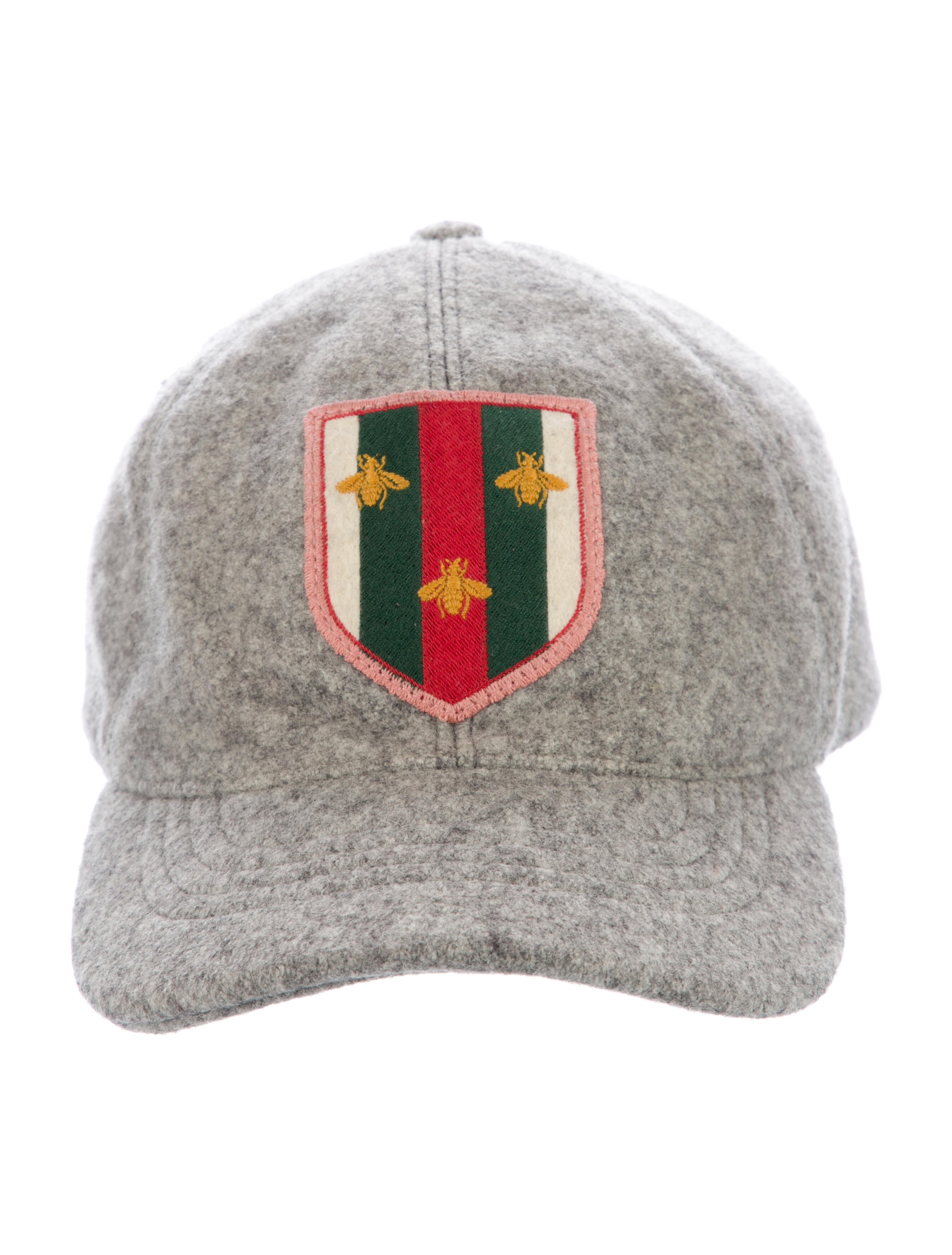 Gucci Web Bee Crest Wool Hat