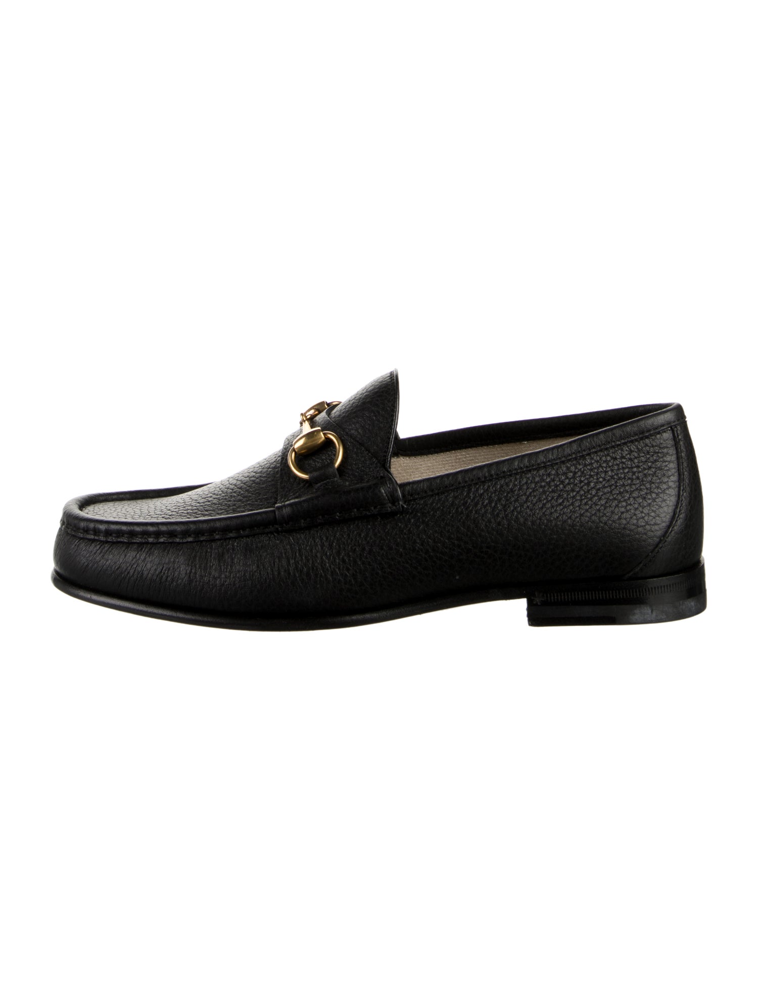 Gucci Horsebit Accent Leather Dress Loafers